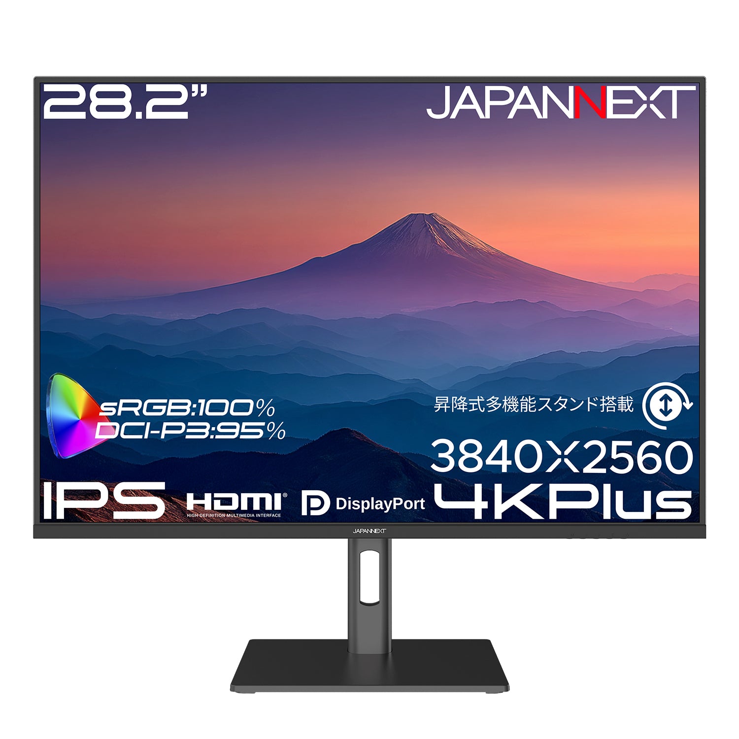 JAPANNEXT 28.2インチ IPSパネル搭載 4K Plus(3840×2560)解像度 液晶