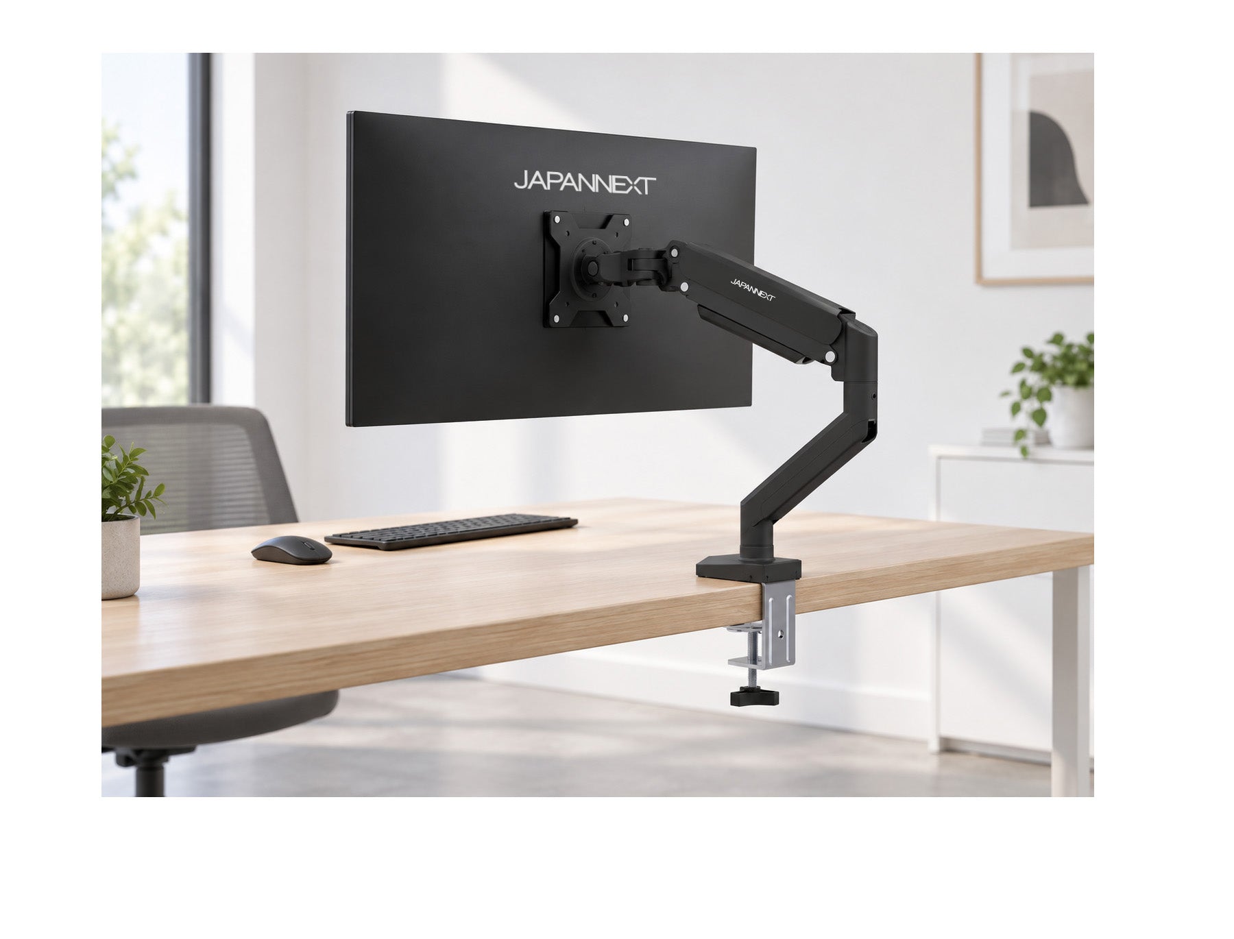 JAPANNEXT モニターアーム JN-A-G210A1C 21.5～32インチ対応 ガス