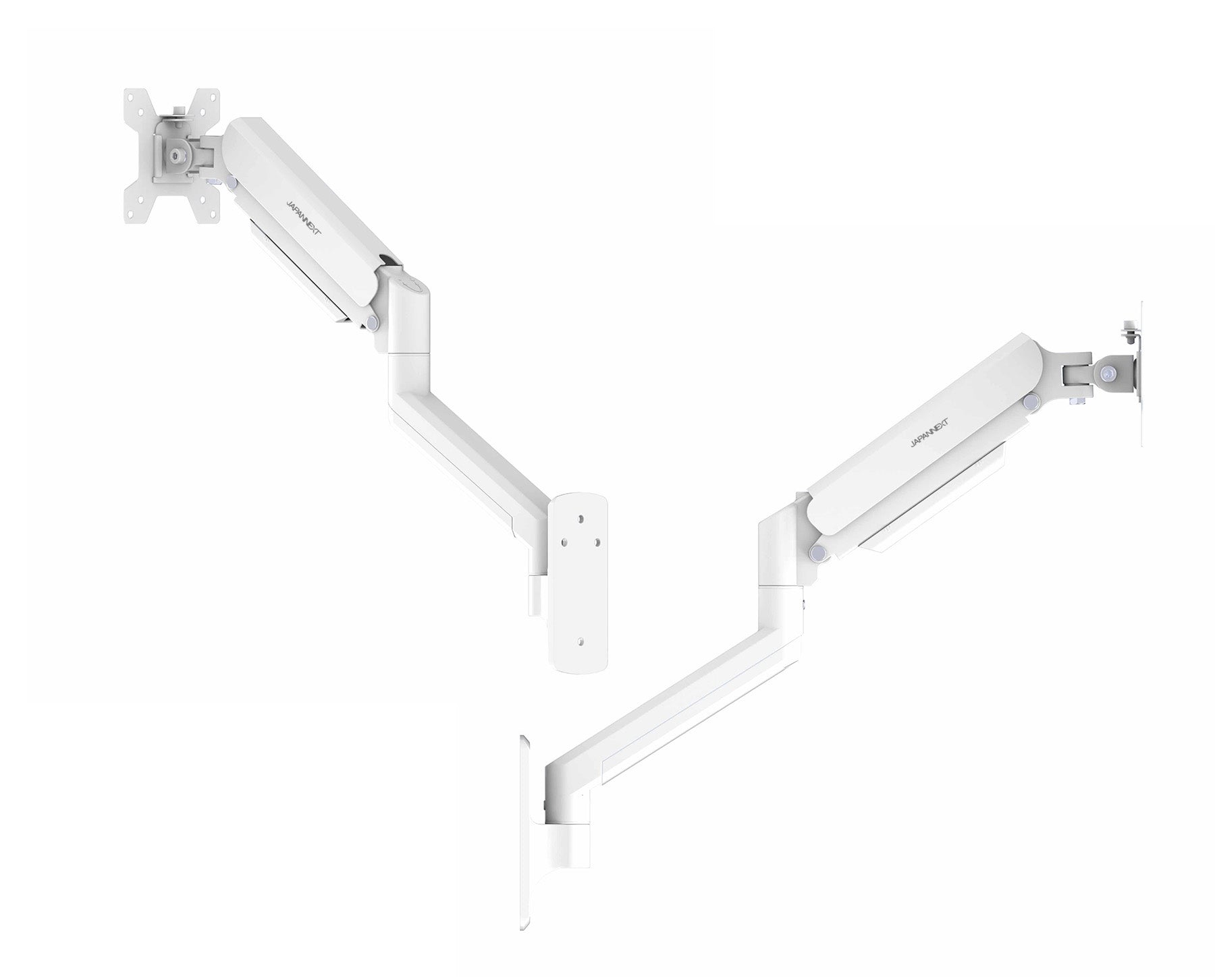 JAPANNEXT 壁掛けモニターアーム(ホワイト) JN-A-G210A1W-W 21.5～32