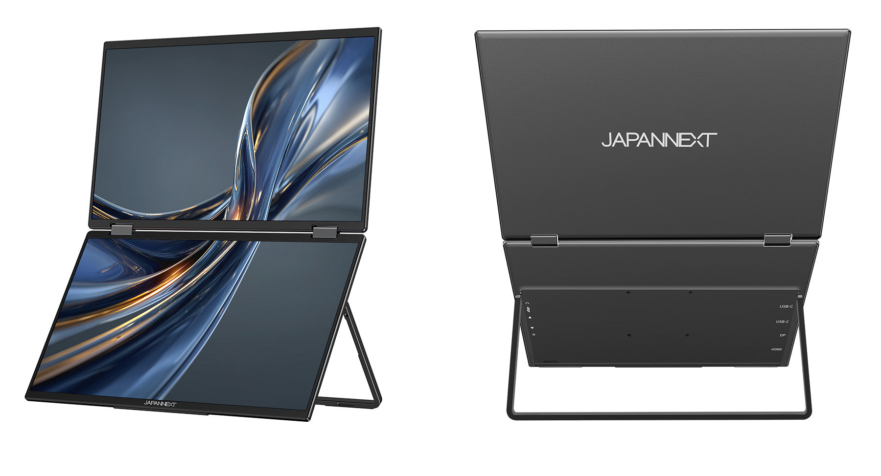 15.6インチ IPSパネル 自立式デュアル4Kモバイルモニター