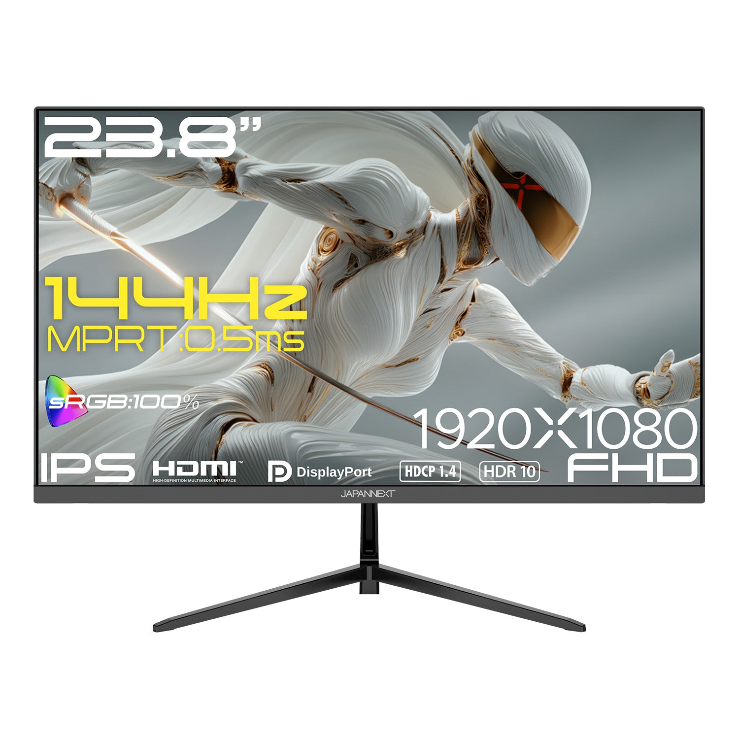 ECサイト限定】JAPANNEXT 23.8インチ IPSパネル搭載 144Hz/0.5ms(MPRT
