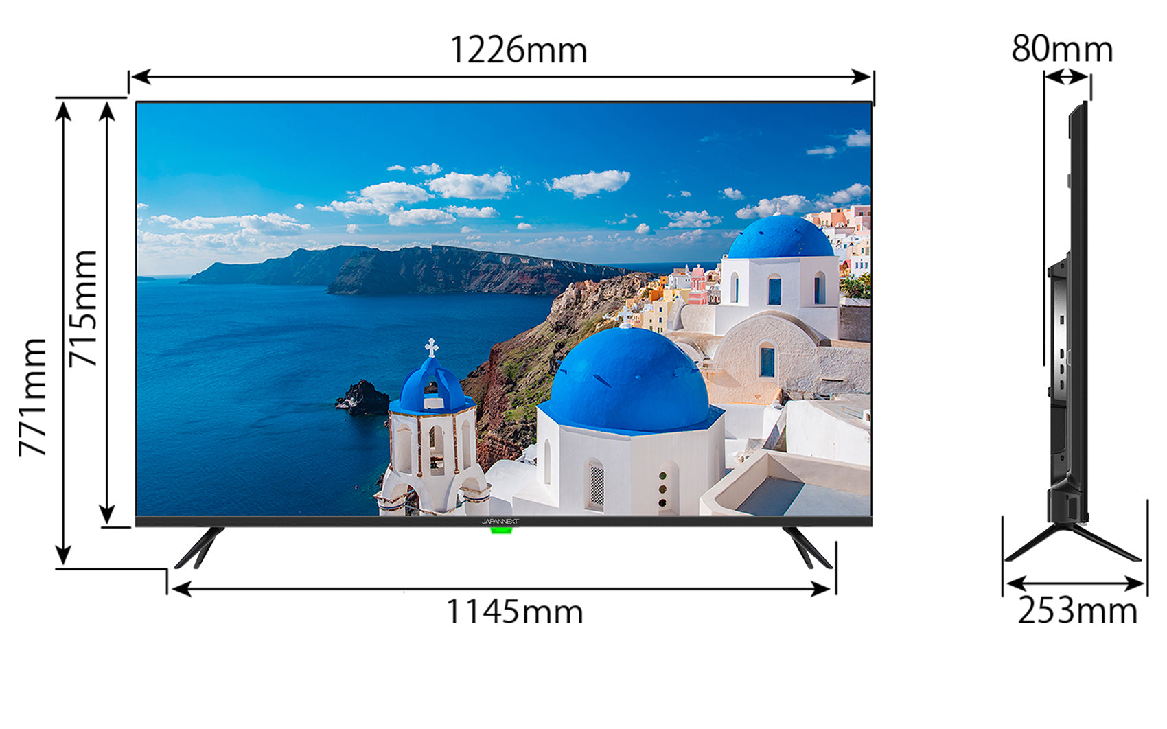 2年保証モデル】JAPANNEXT 55インチ 大型4K(3840x2160)液晶ディスプレイ JN-HDR552IPS4K HDR対応 HDMI  USB再生対応 サイネージ