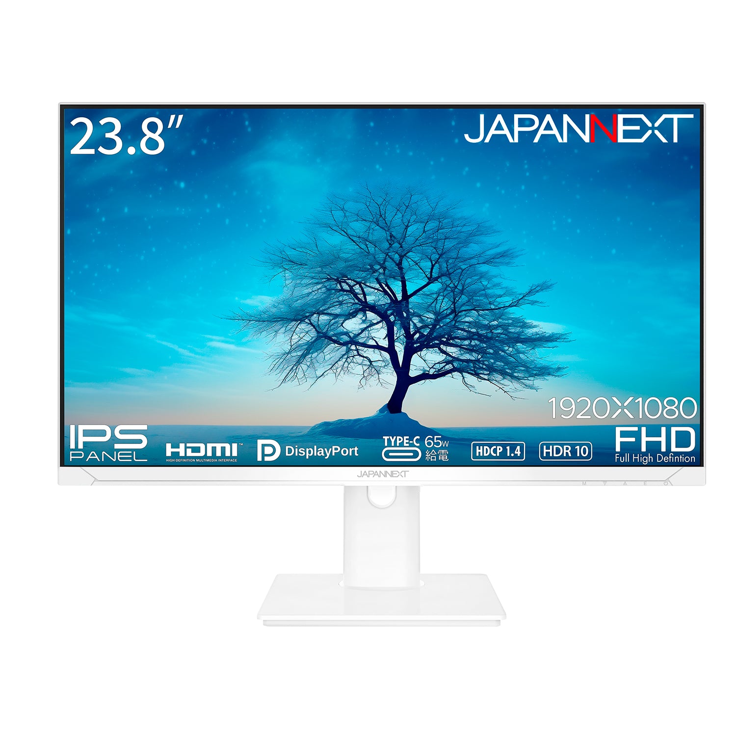 JAPANNEXT 23.8インチ IPSパネル搭載 フルHD(1920x1080)解像度 液晶