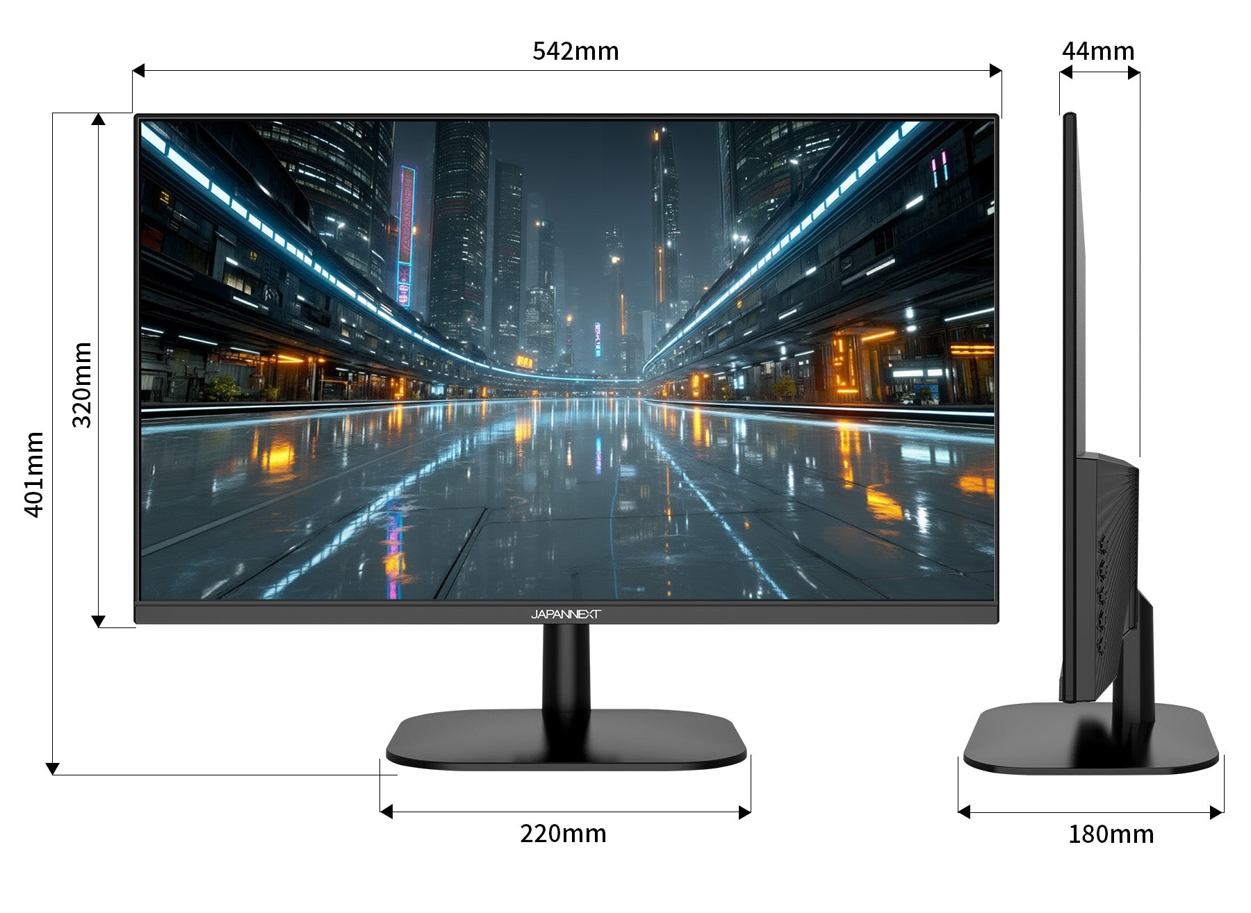 JAPANNEXT 23.8インチ IPSパネル搭載 120Hz対応 液晶モニター JN