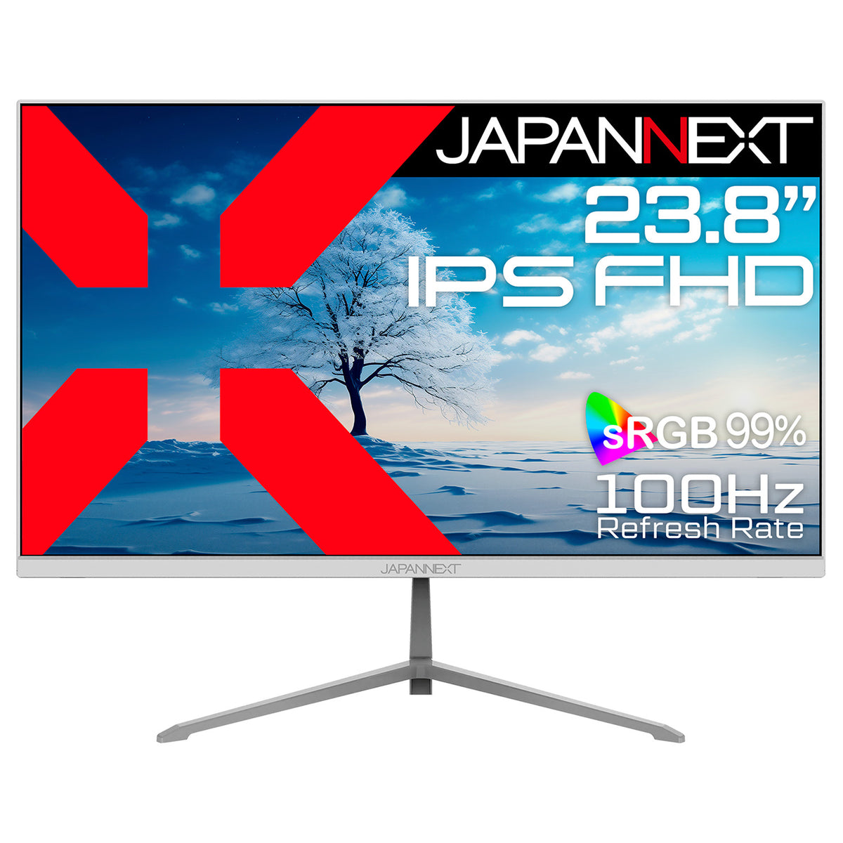JAPANNEXT 23.8インチ IPSパネル搭載 フルHD(1920x1080)解像度 