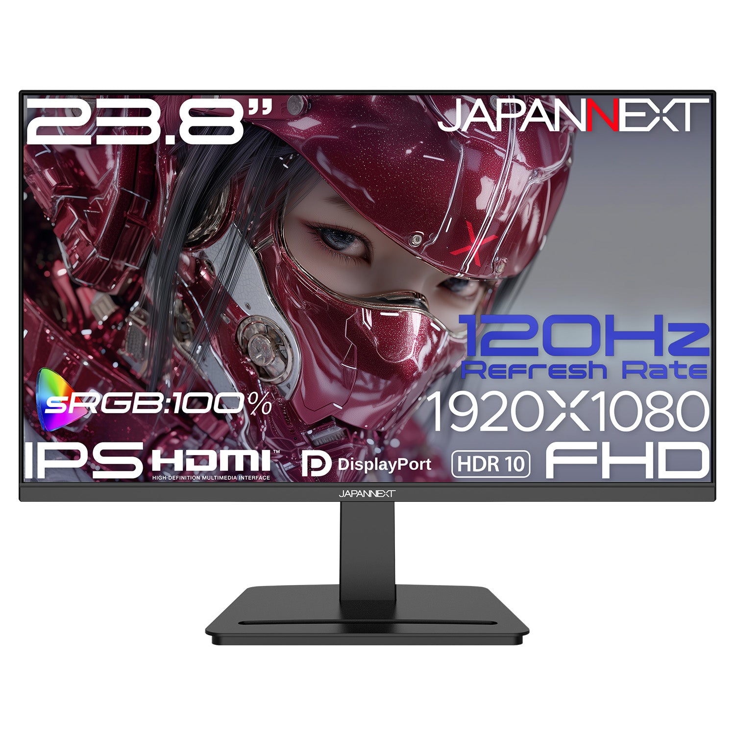 販路限定】 JAPANNEXT 23.8インチ IPSパネル搭載 120Hz対応 フルHD 