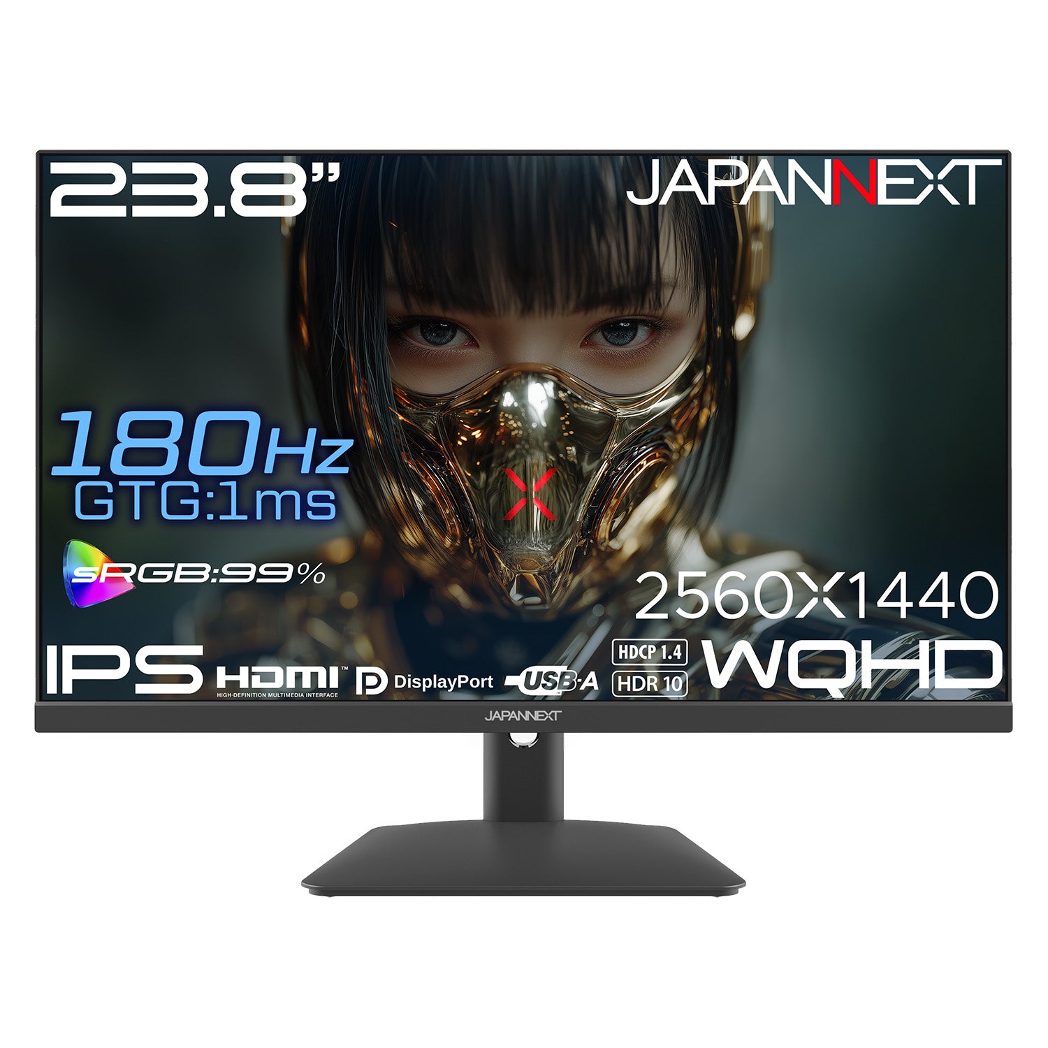 JAPAN NEXT ゲーミングモニター 180HZ JAPANNEXT 23.8インチ IPSパネル搭載 180Hz/1ms(GTG:OD時)対応 WQHD