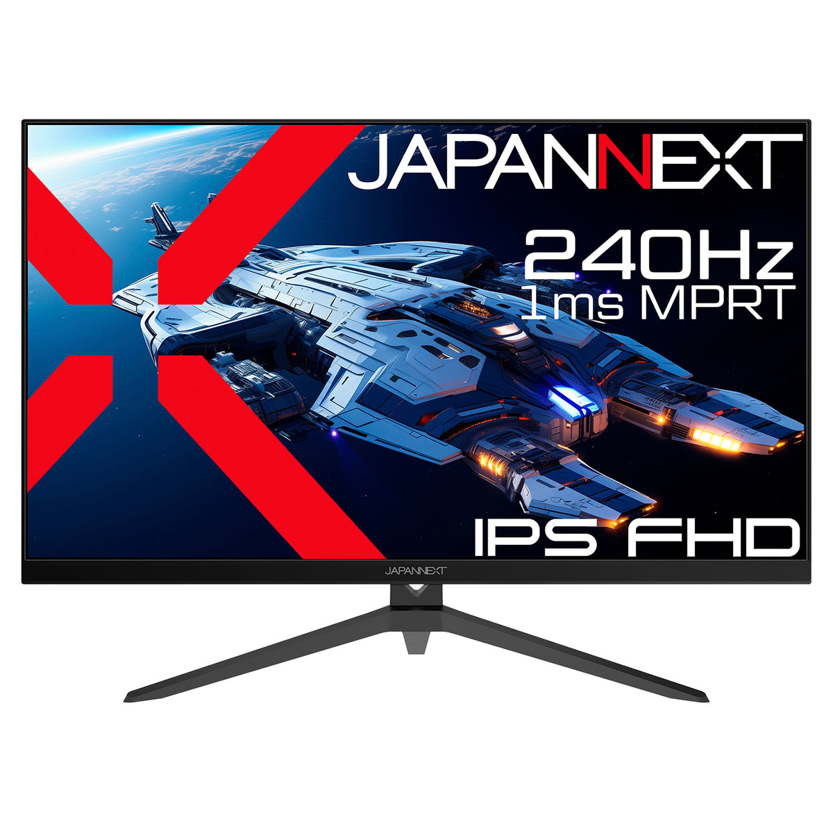 JAPANNEXT 24.5型IPS フルHDパネル搭載240Hz対応ゲーミングモニター JN  