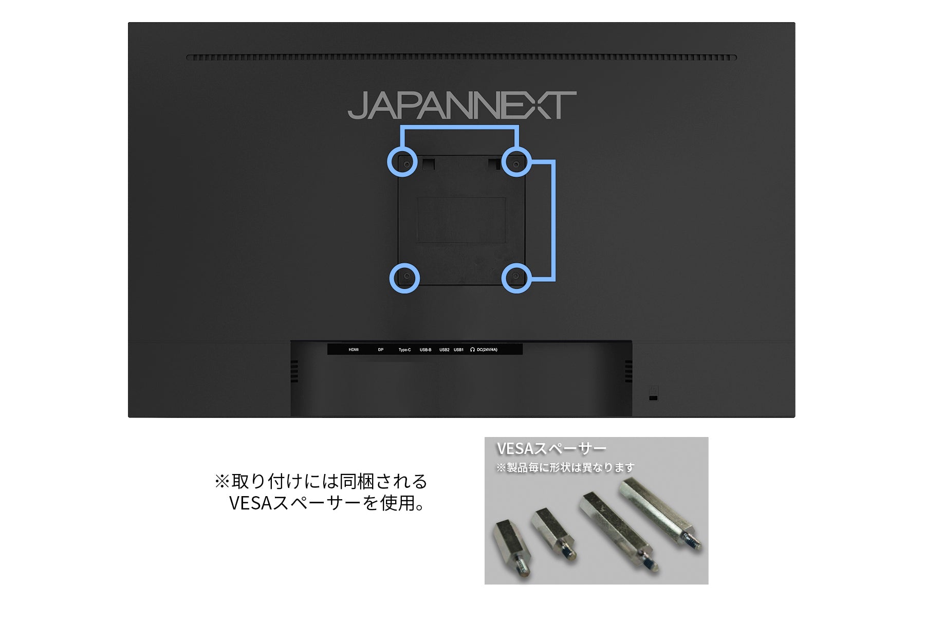 JAPANNEXT 27インチ IPSパネル搭載 4K(3840x2160)解像度 液晶モニター