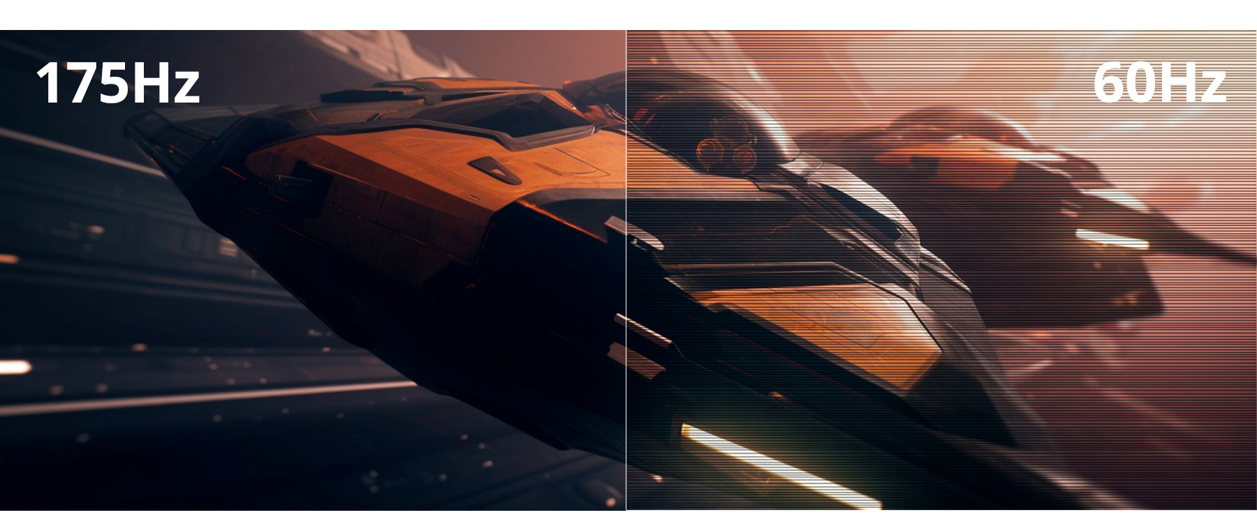 高速リフレッシュレート：175Hz 