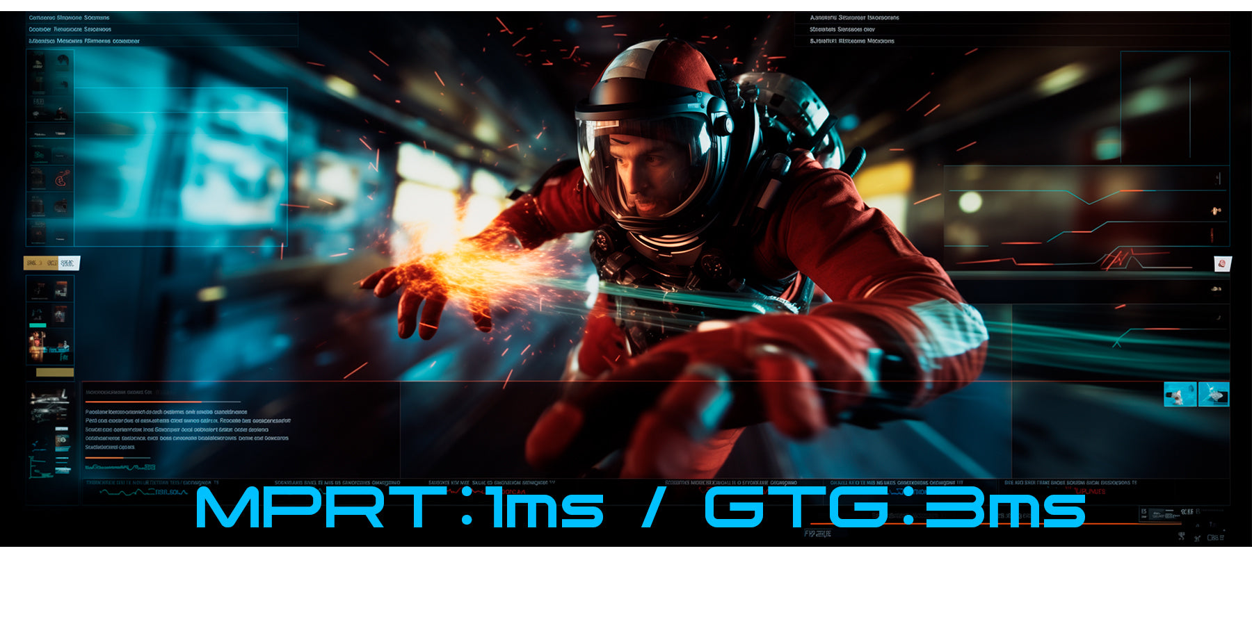 応答速度MPRT:1ms/GTG:3ms