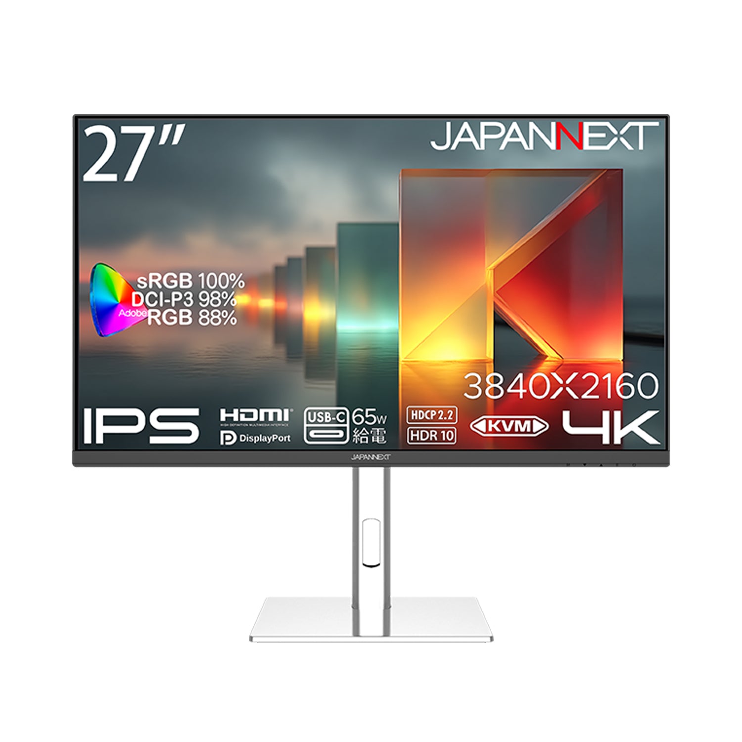 JAPANNEXT 27インチ IPSパネル搭載4K(3840x2160)解像度 液晶モニター