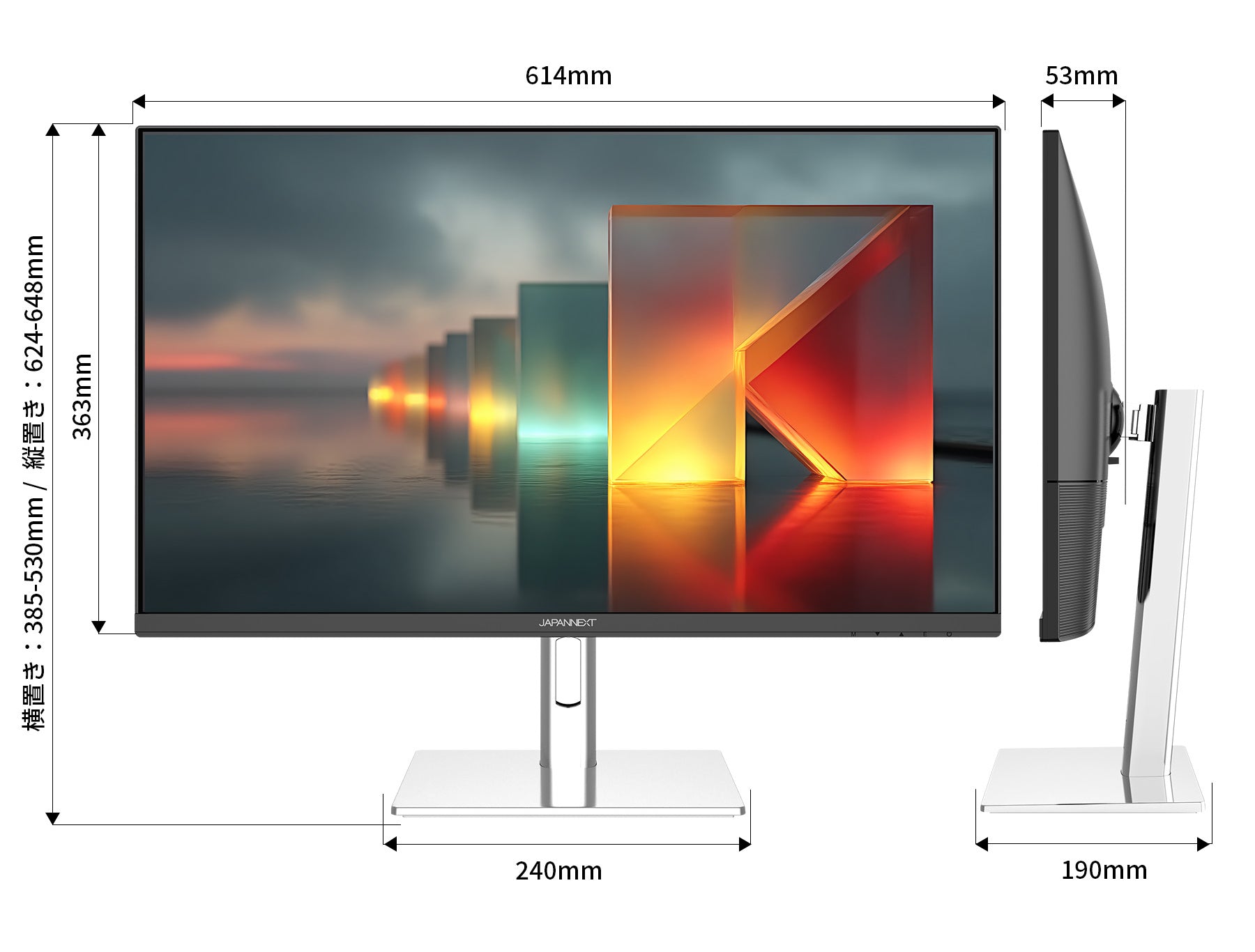 JAPANNEXT 27インチ IPSパネル搭載4K(3840x2160)解像度 液晶モニター