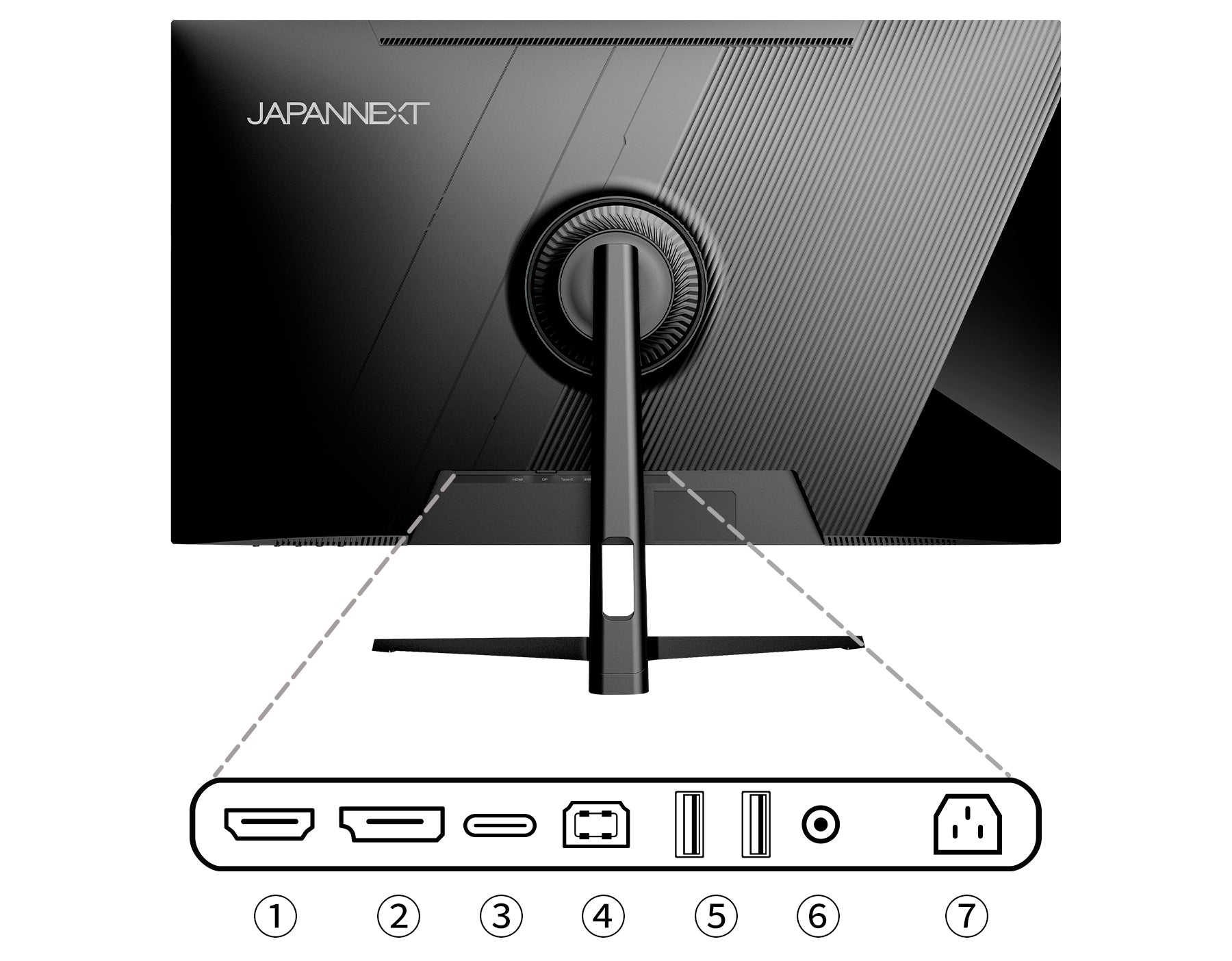 JAPANNEXT 31.5インチ IPSパネル搭載 WQHD(2560x1440)解像度 液晶モニター JN-IPS315WQHDR-C65W  HDMI DP USB Type-C(最大65W給電) HDR sRGB:100% DCI-P3:96% KVM機能搭載