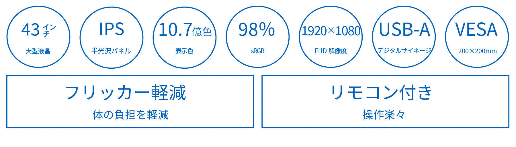 2年保証モデル】JAPANNEXT IPSパネル搭載43インチ大画面 フルHD