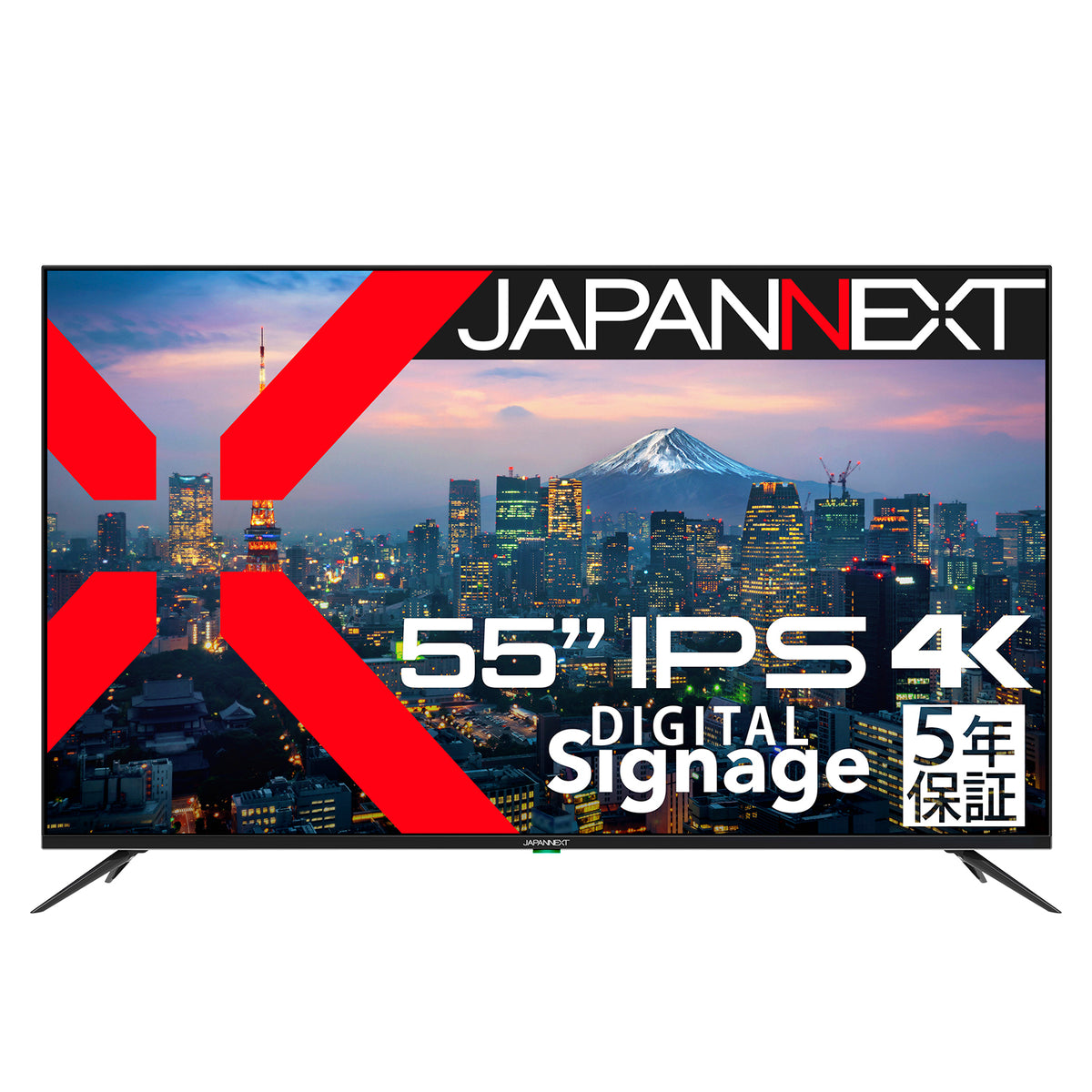 5年保証モデル】JAPANNEXT 55インチ IPSパネル搭載 4K(3840x2160 