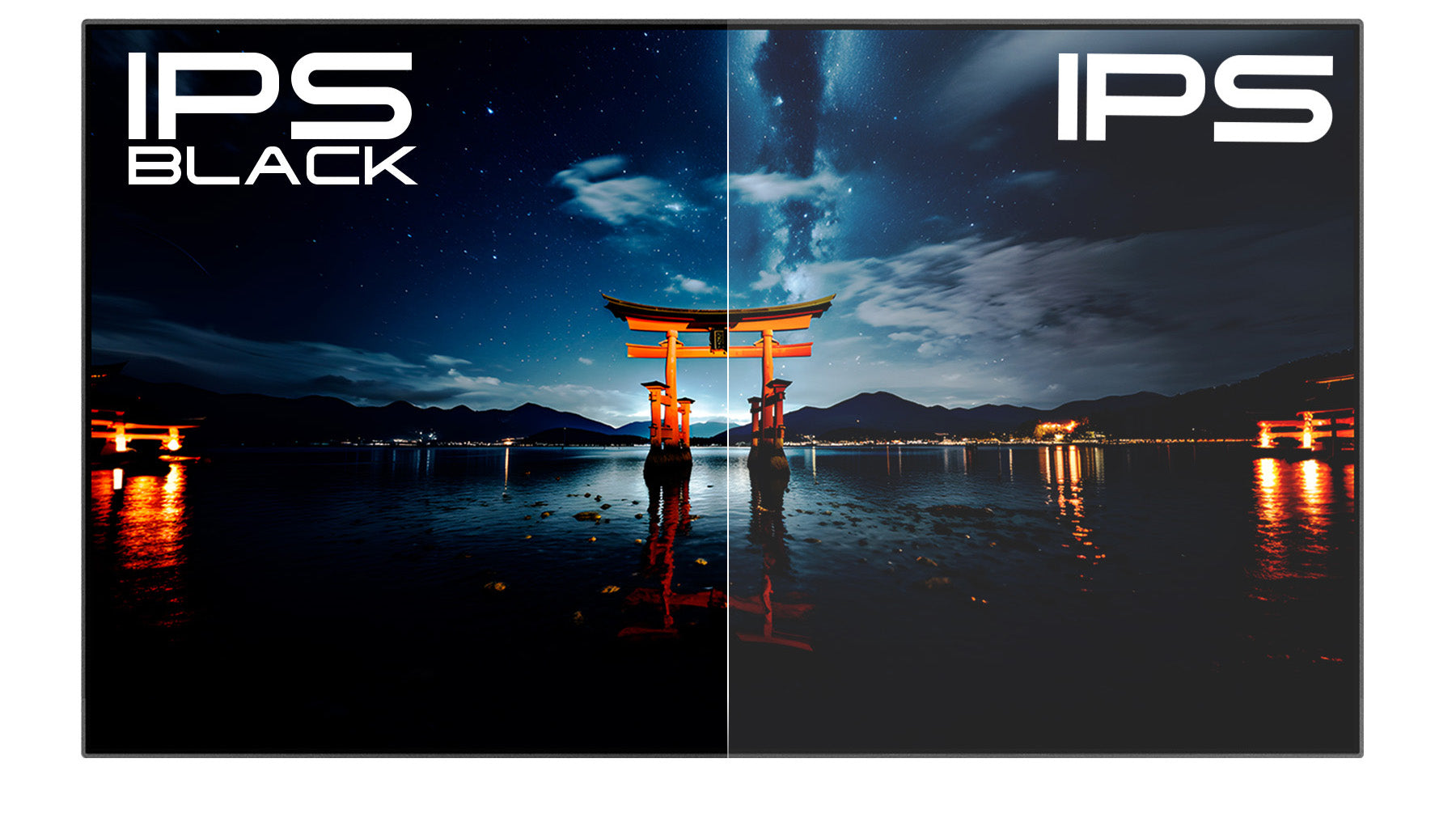 漆黒を表現するIPS液晶パネル