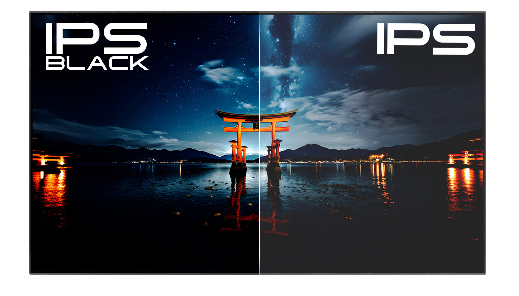 漆黒を表現するIPS BLACK液晶パネル