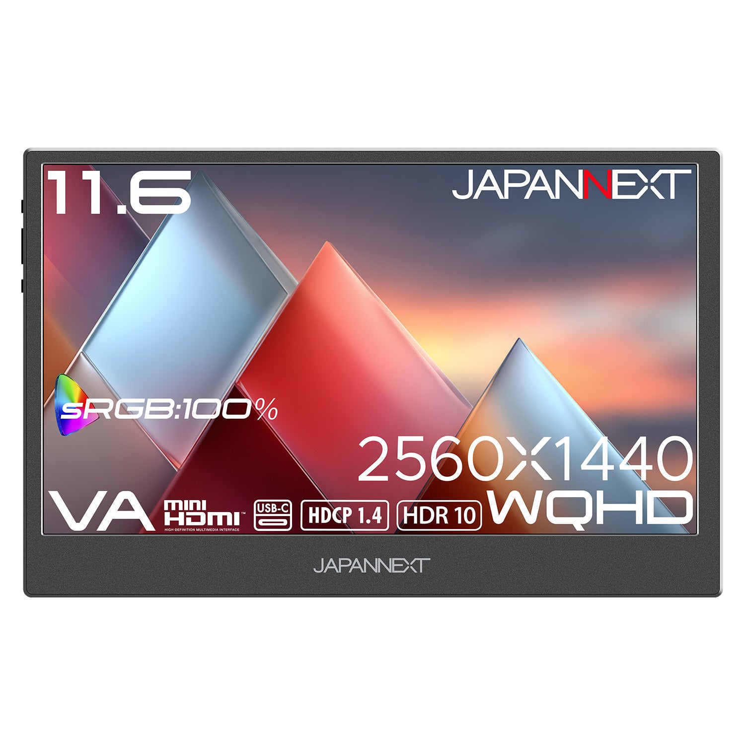 Amazon.co.jp限定】 JAPANNEXT 11.6インチ VAパネル搭載 WQHD(2560
