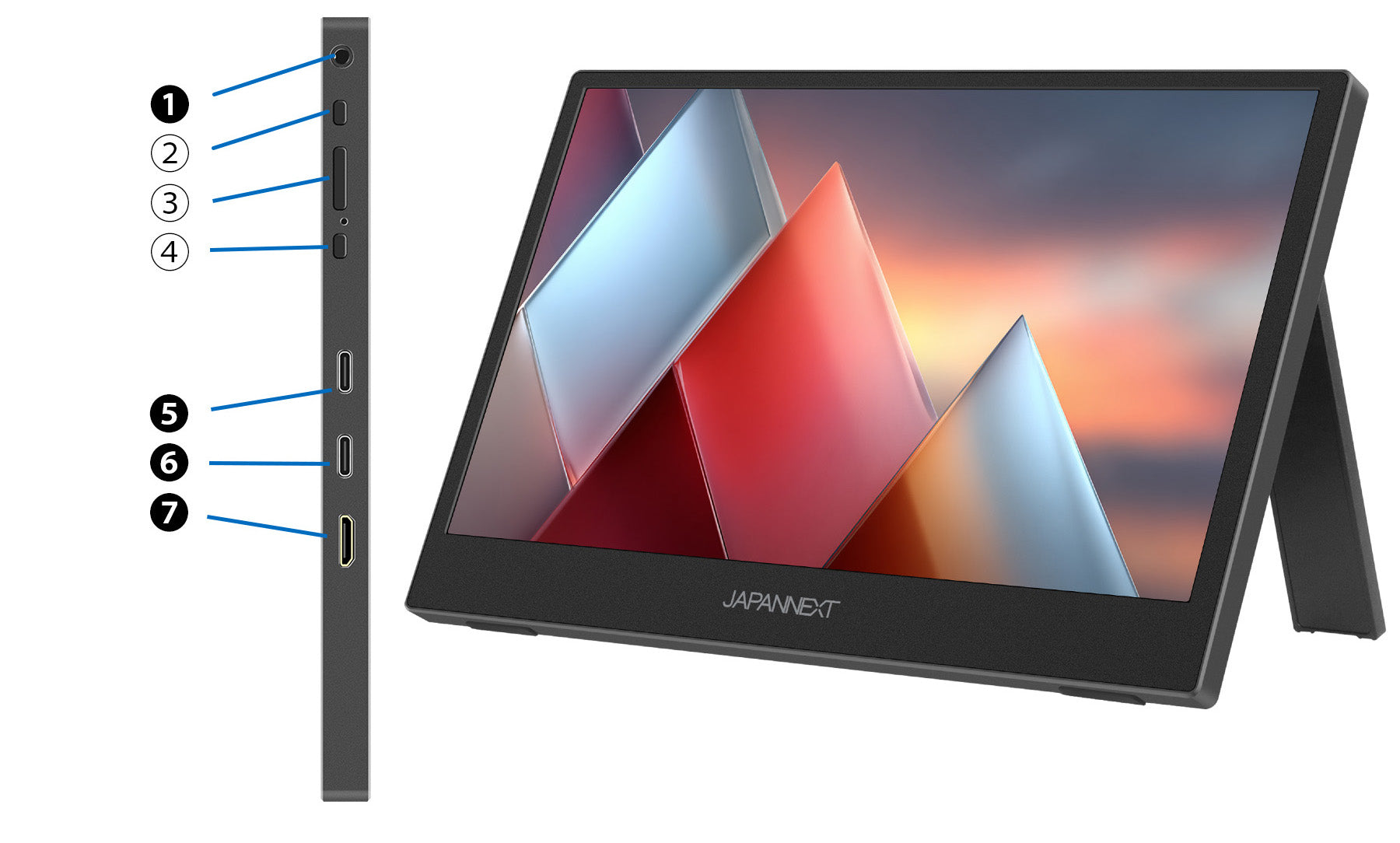 Amazon.co.jp限定】 JAPANNEXT 11.6インチ VAパネル搭載 WQHD(2560