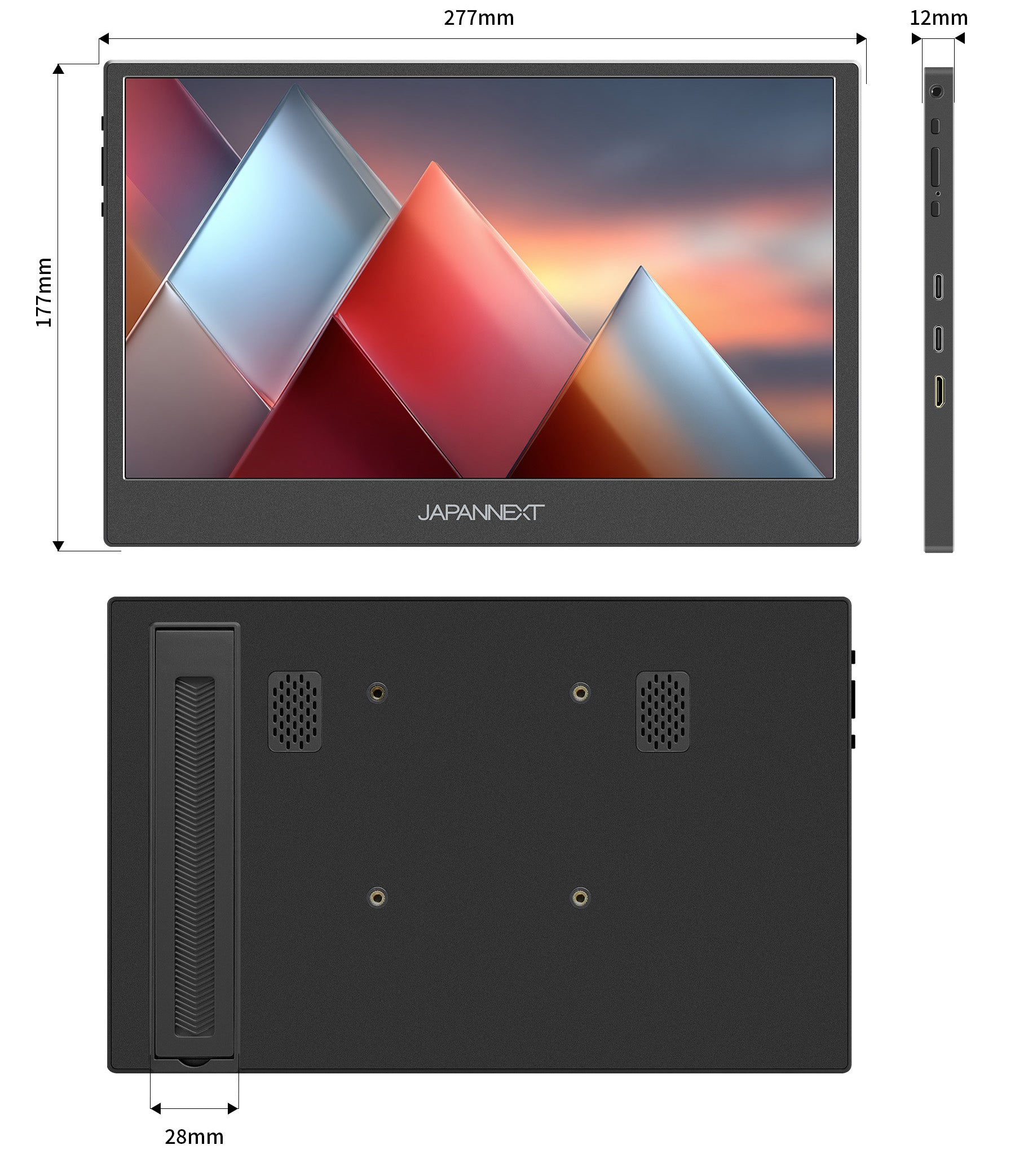 Amazon.co.jp限定】 JAPANNEXT 11.6インチ VAパネル搭載 WQHD(2560