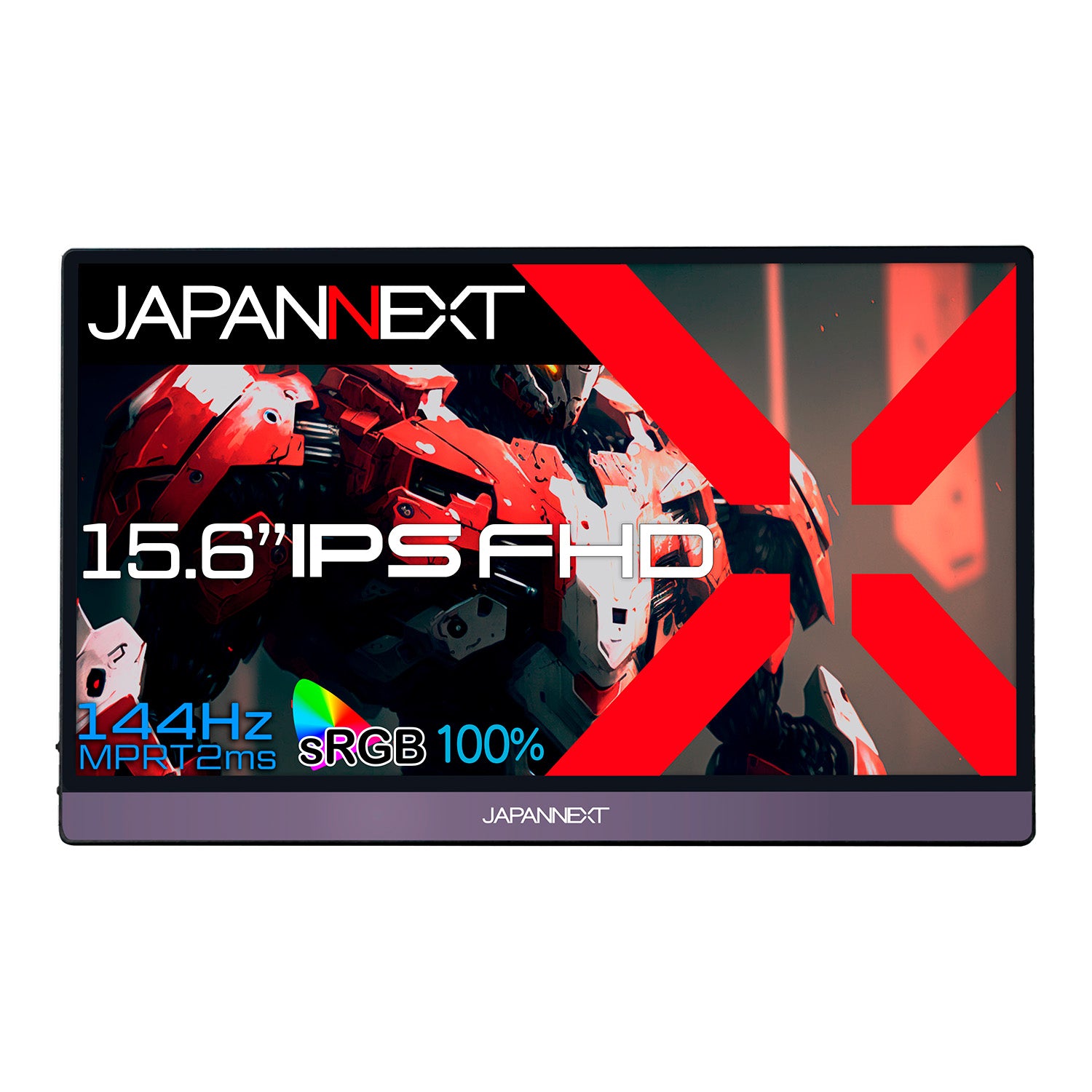 JAPANNEXT 15.6インチ IPSパネル搭載 144Hz対応 フルHDモバイルゲーミングモニター JN-MD-156IPS144FHDR  miniHDMI USB Type-C HDR sRGB100% スマートケース付き