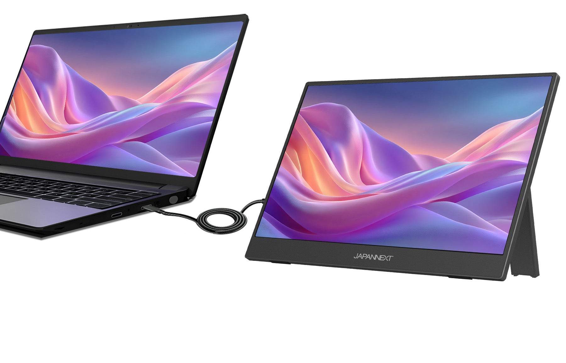 デュアルディスプレイがどこでも可能