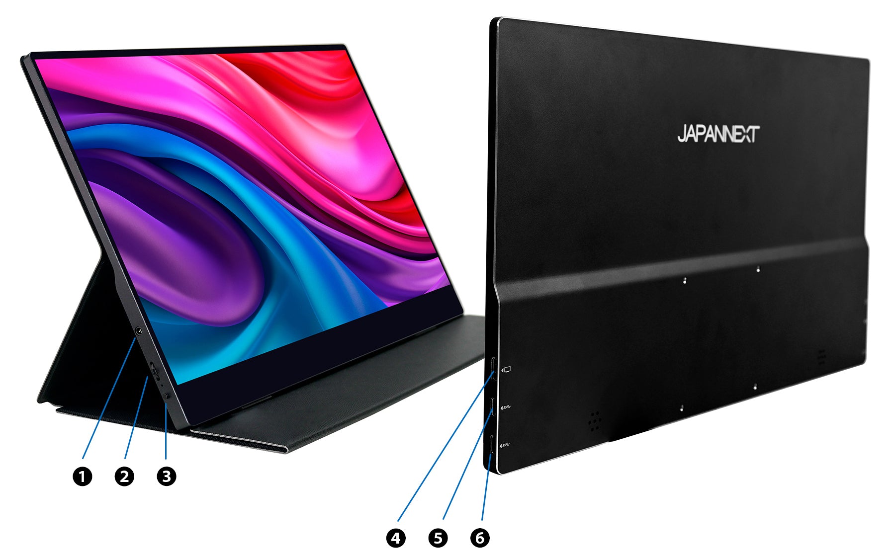 JAPANNEXT 13.3インチ タッチパネル搭載 4K(3840x2160)解像度 モバイルモニター JN-MD-IPS133UHDR-T USB- C miniHDMI HDR sRGB:100% スマートケース付き