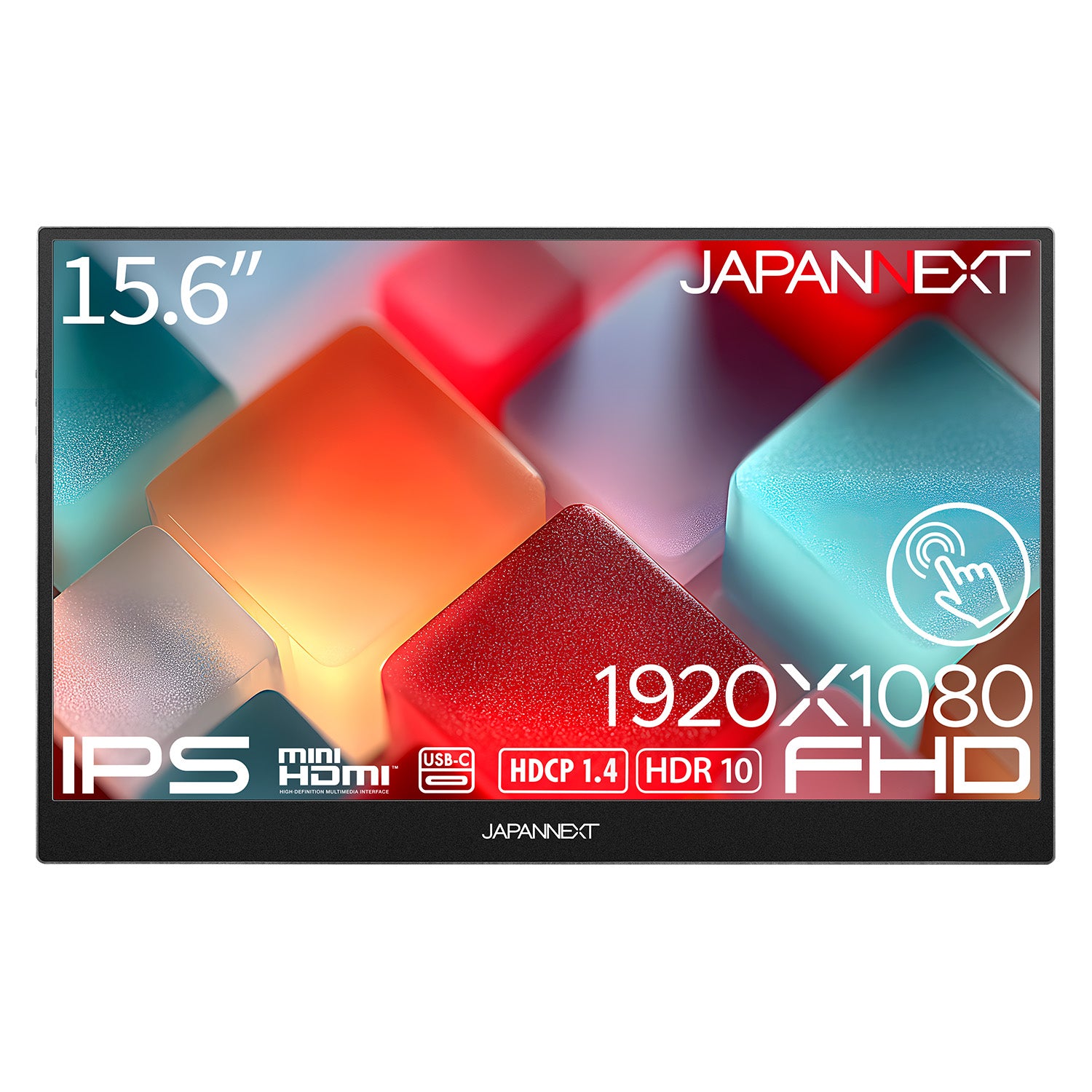 JAPANNEXT 15.6インチ IPSパネル搭載 10点マルチタッチ対応 フルHD