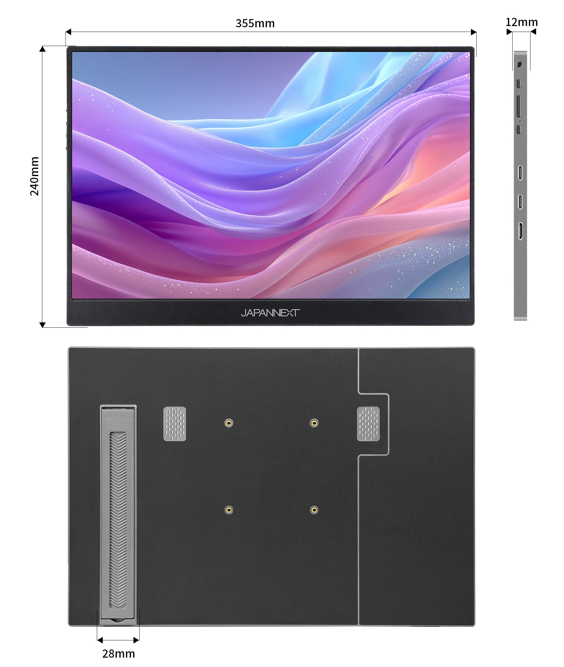 【美品】JAPANNEXT 16型モバイルモニター WQXGA 高解像度 IPS ECサイト限定】JAPANNEXT 16インチ IPSパネル搭載 WQXGA(2560×1600