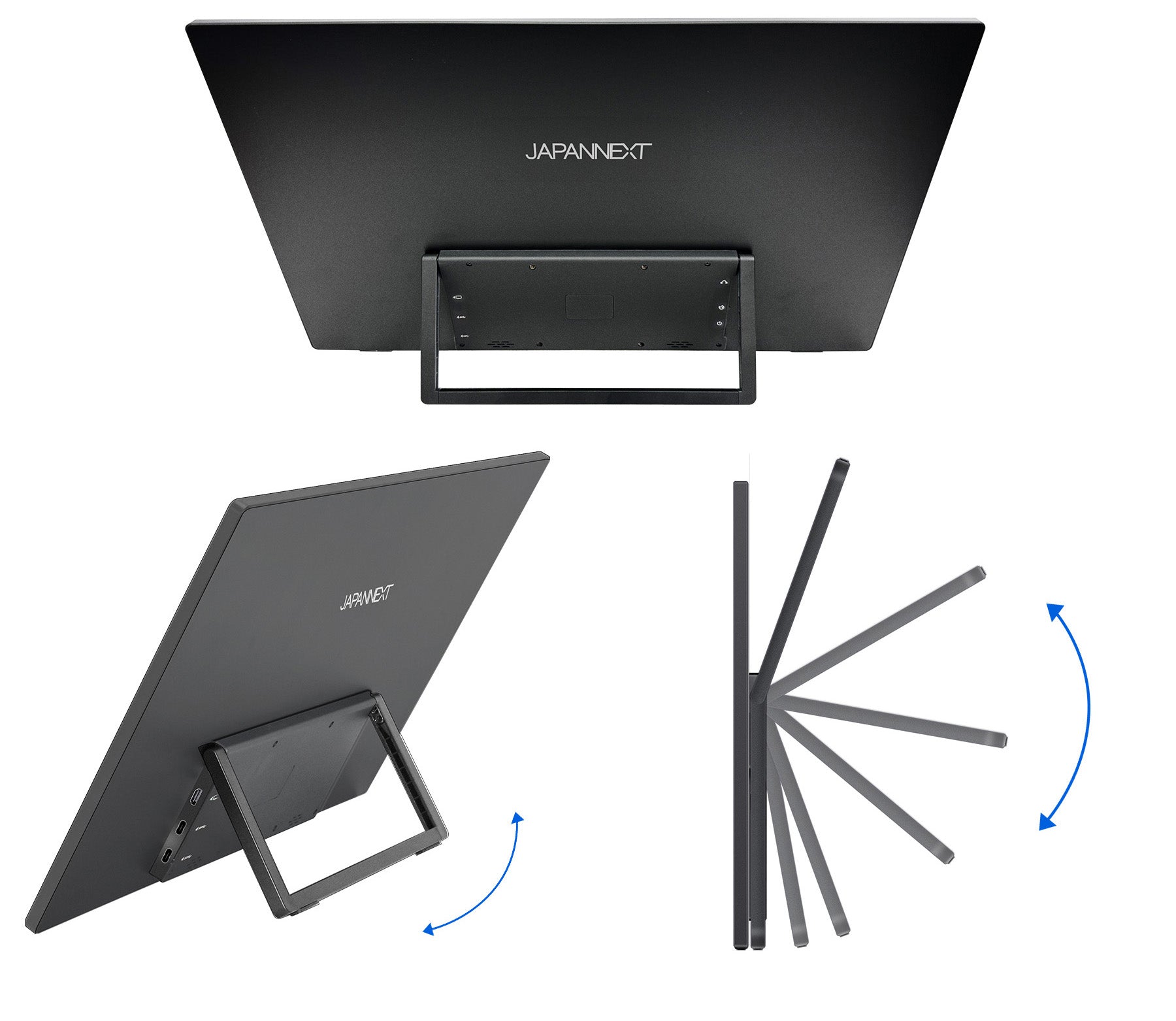 自立式キックスタンド装備