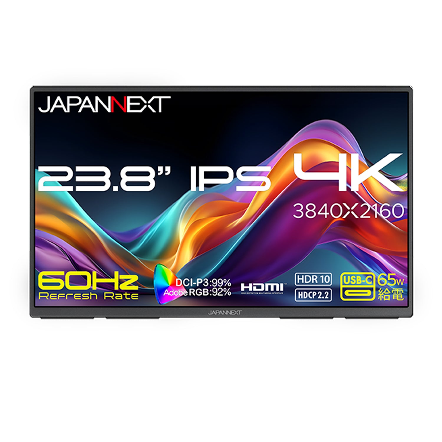 JAPANNEXT 23.8インチ IPSパネル搭載 4K(3840x2160)解像度 大型