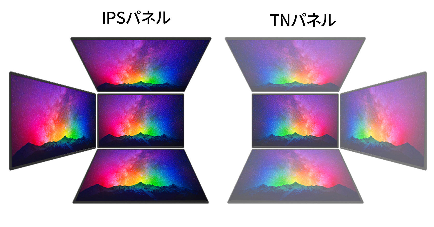 高性能なIPSパネル採用