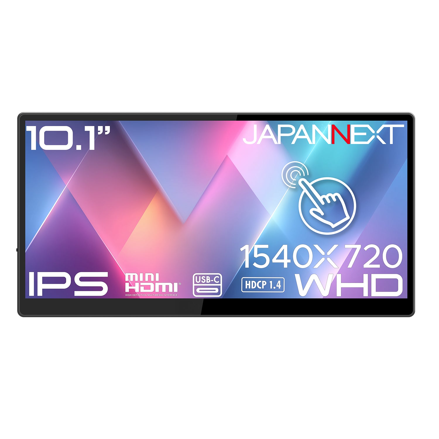 JAPANNEXT 10.1インチ IPSパネル搭載 10点マルチタッチ対応 ワイドHD