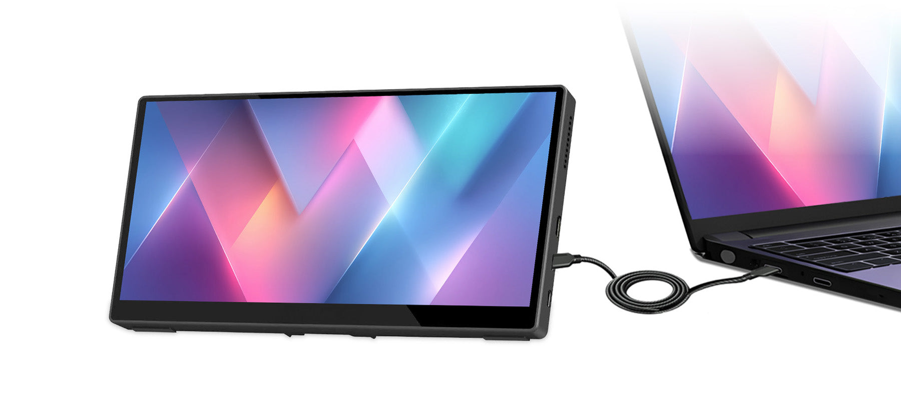 デュアルディスプレイがどこでも可能