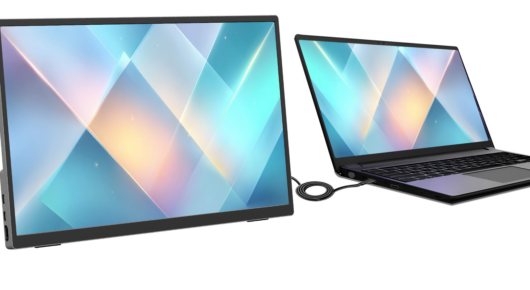 デュアルディスプレイがどこでも可能