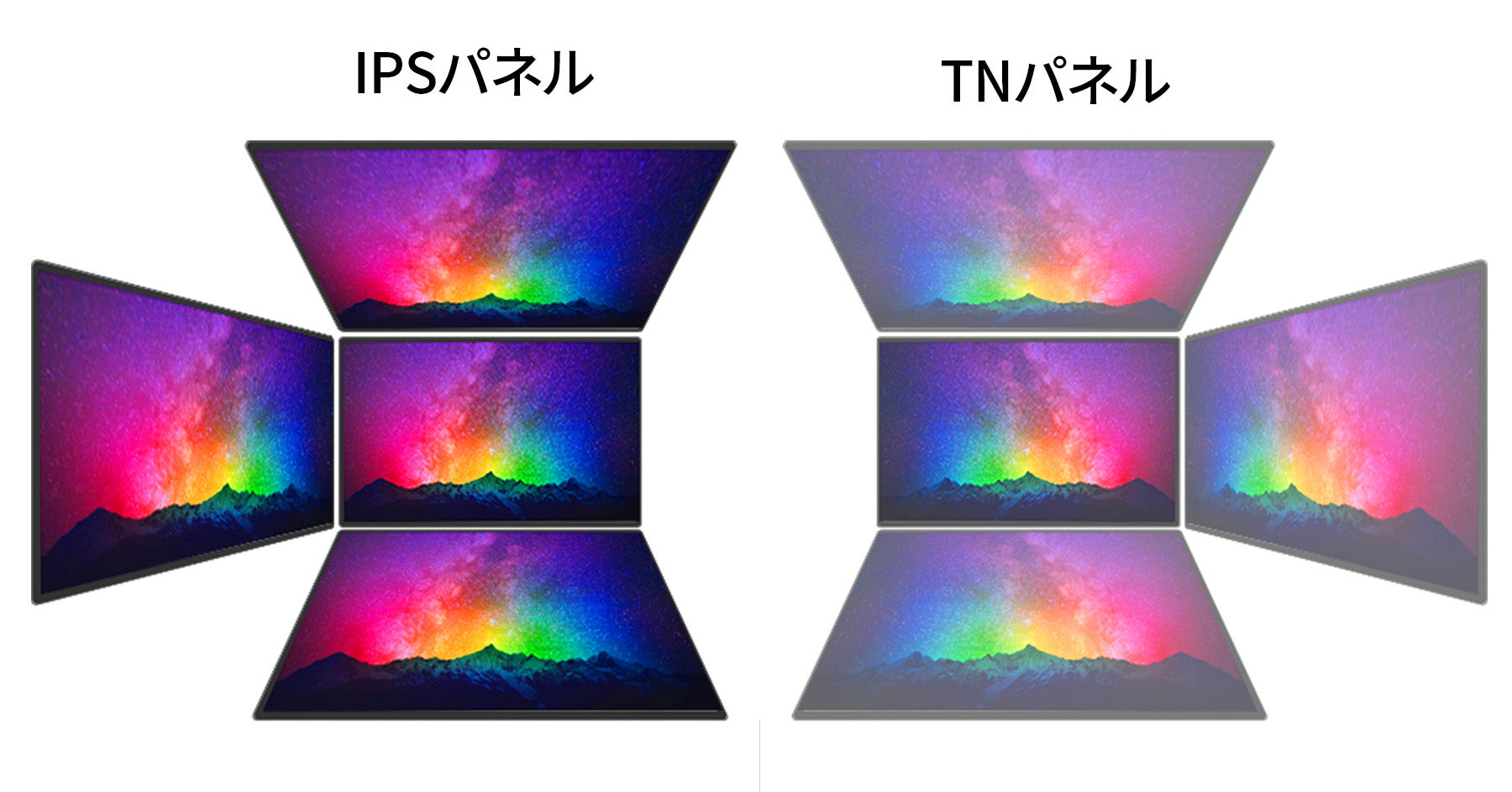 高性能なIPSパネル採用