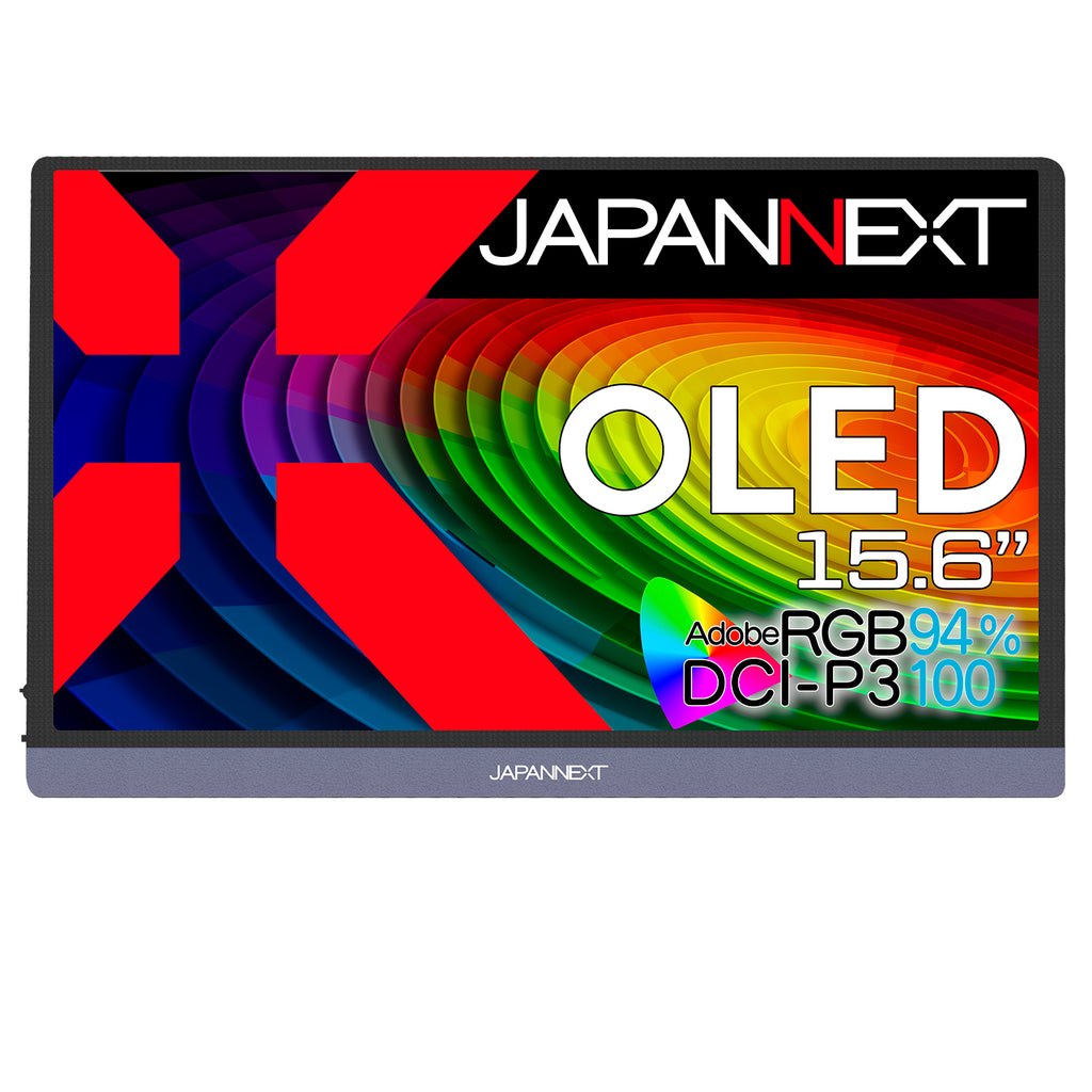 JAPANNEXT 15.6インチ 有機EL(OLED)パネル搭載 4K(3840x2160)解像度  