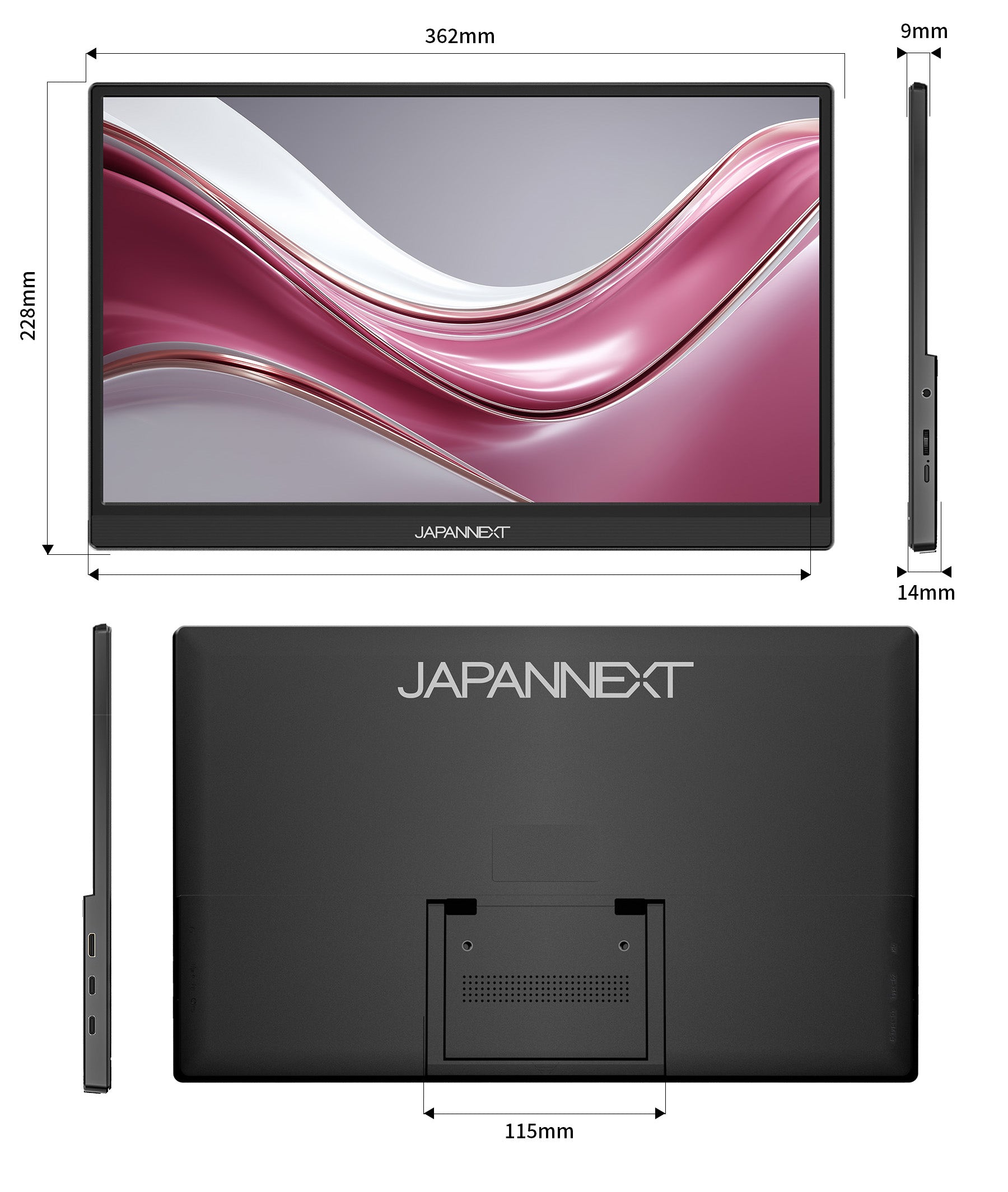 Amazon.co.jp限定】 JAPANNEXT 15.6インチ IPSパネル搭載 フルHD(1920