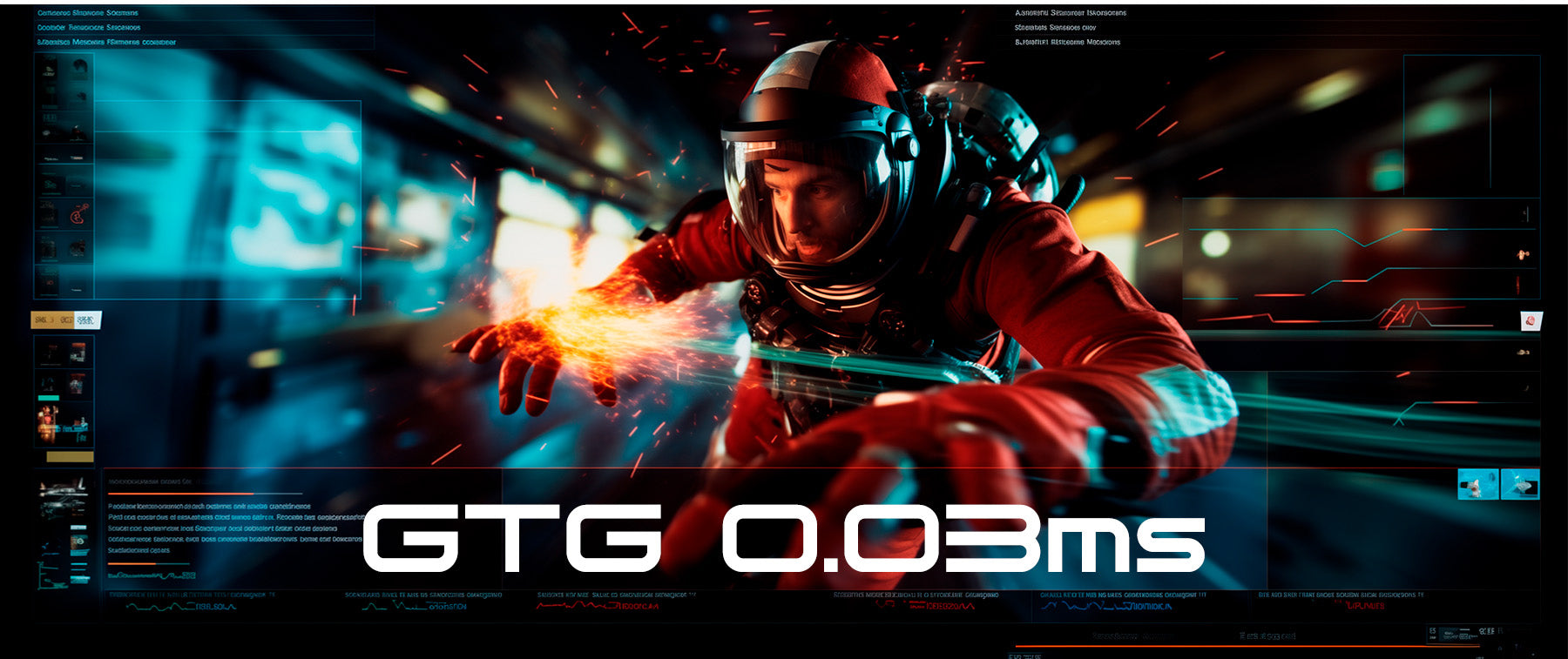 応答速度　GTG：0.03ms
