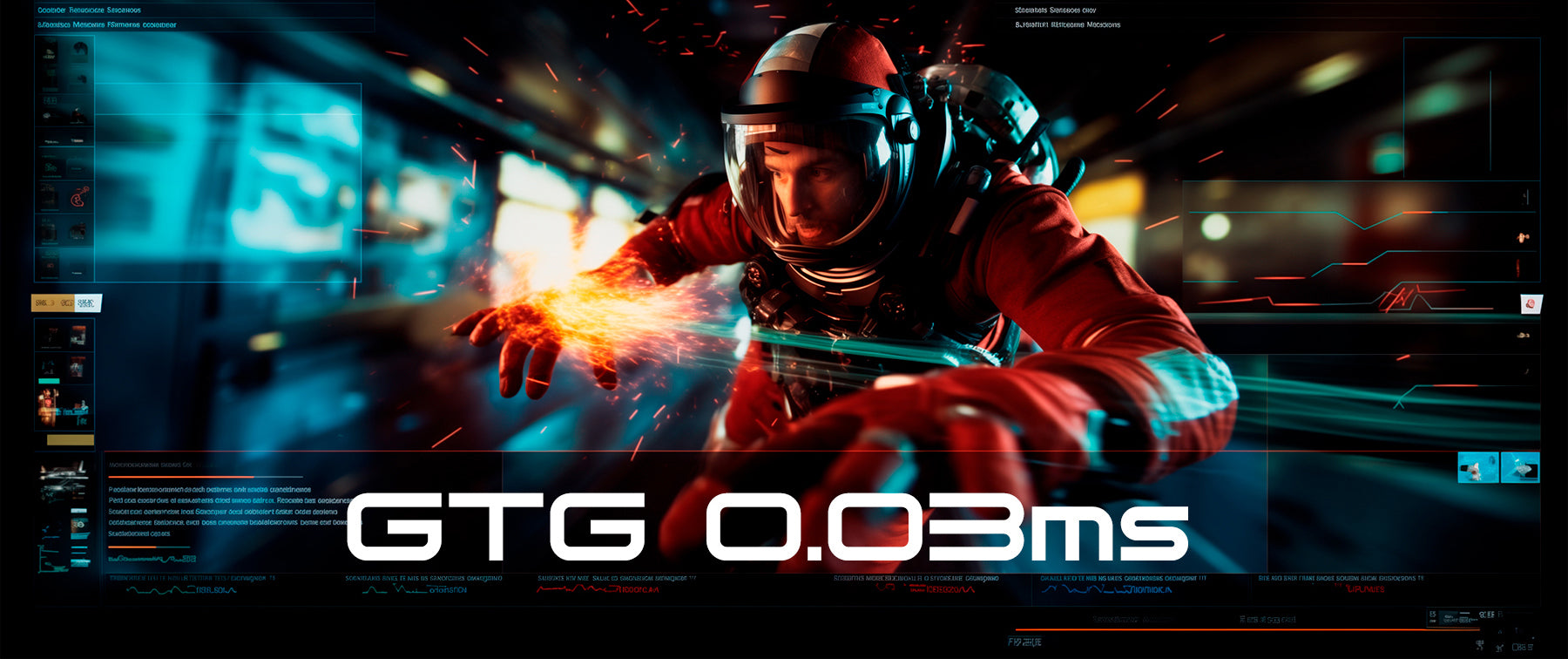 応答速度　GTG：0.03ms