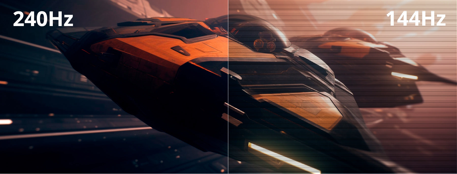 高速リフレッシュレート：240Hz 