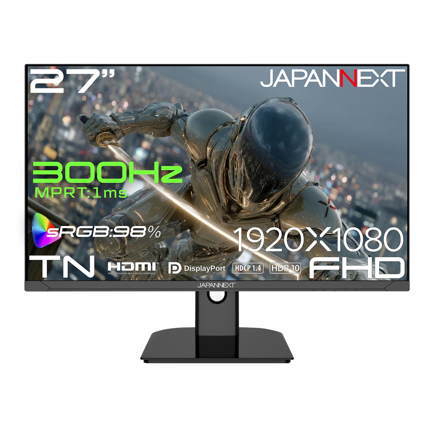 ECサイト限定】 JAPANNEXT 27インチ TNパネル搭載 300Hz/1ms(MPRT)対応