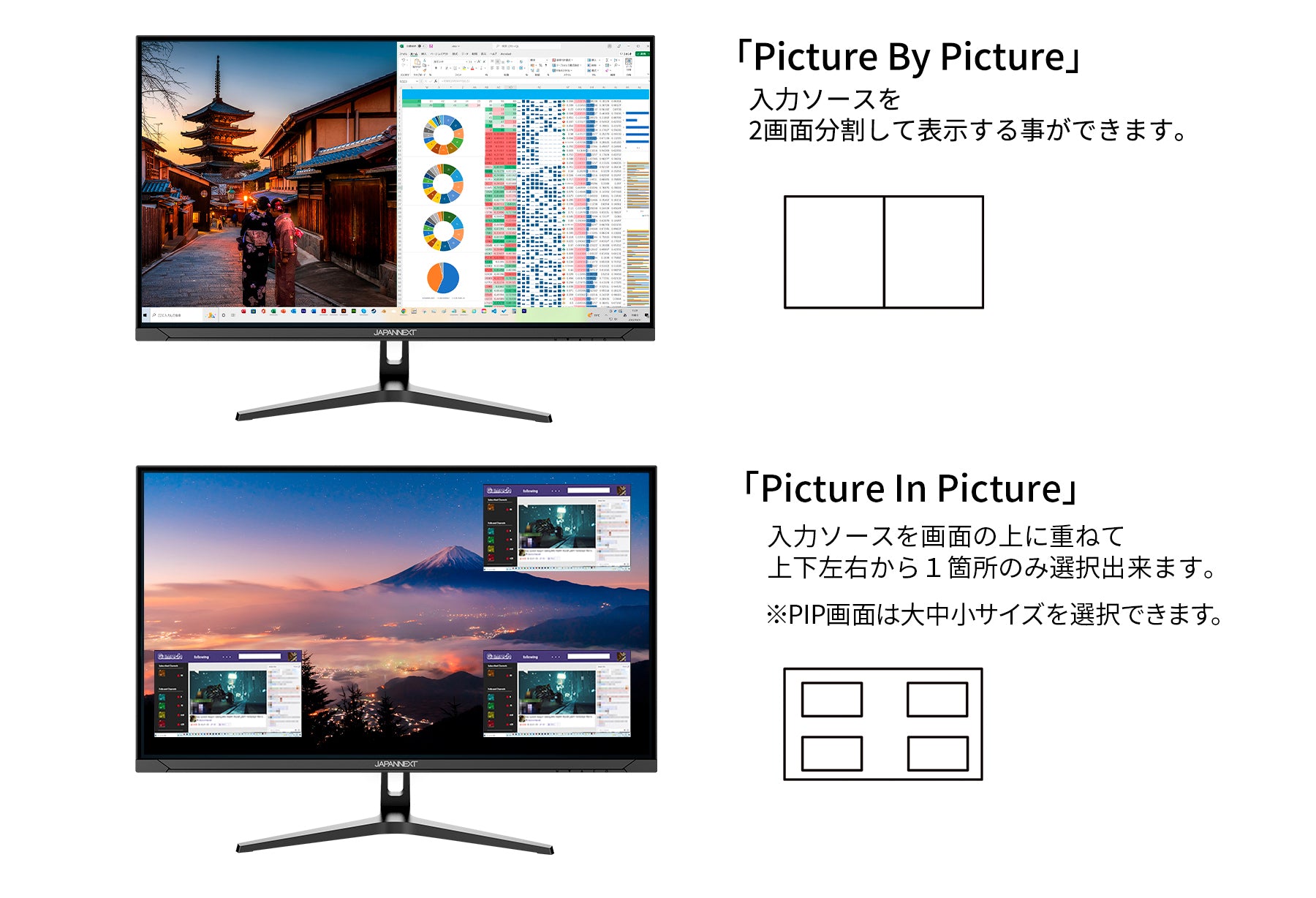 JAPANNEXT 31.5インチ VAパネル搭載 4K(3840x2160)解像度 液晶モニター