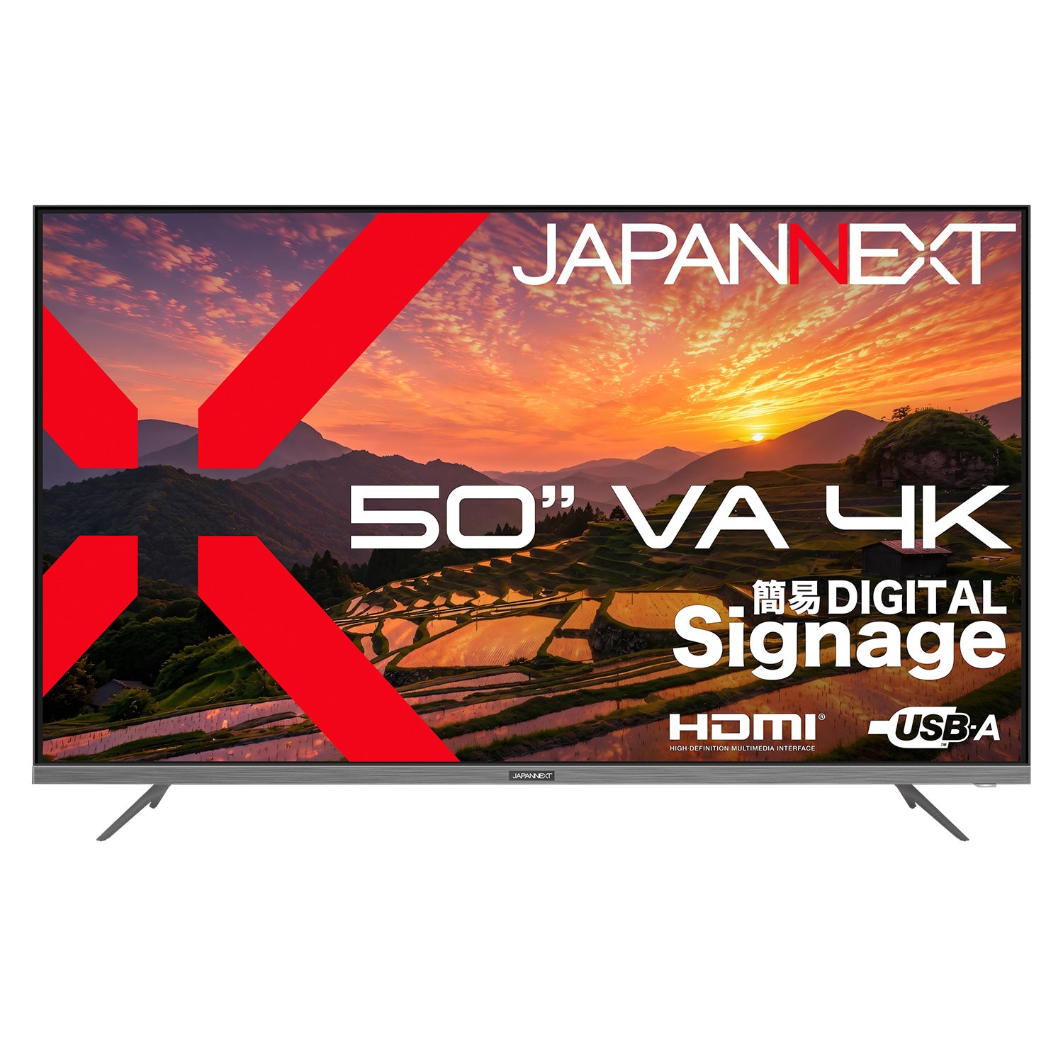2年保証モデル】JAPANNEXT 50インチ VAパネル搭載 4K(3840×2160)解像度