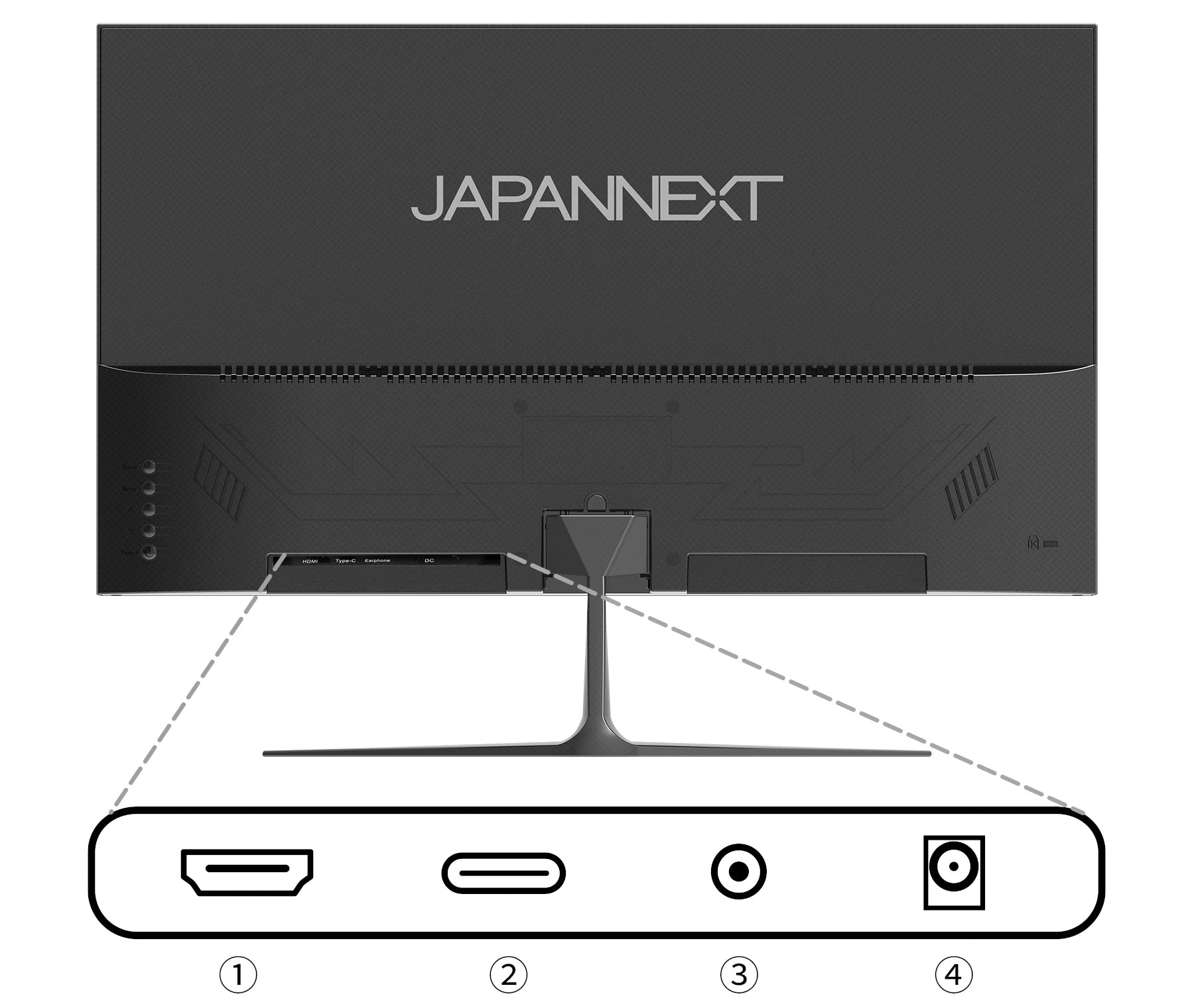 JAPANNEXT 23.8インチ IPSパネル搭載 フルHD(1920x1080)解像度 液晶モニター JN-i2382FHD-C65W HDMI  USB Type-C(最大65W給電)