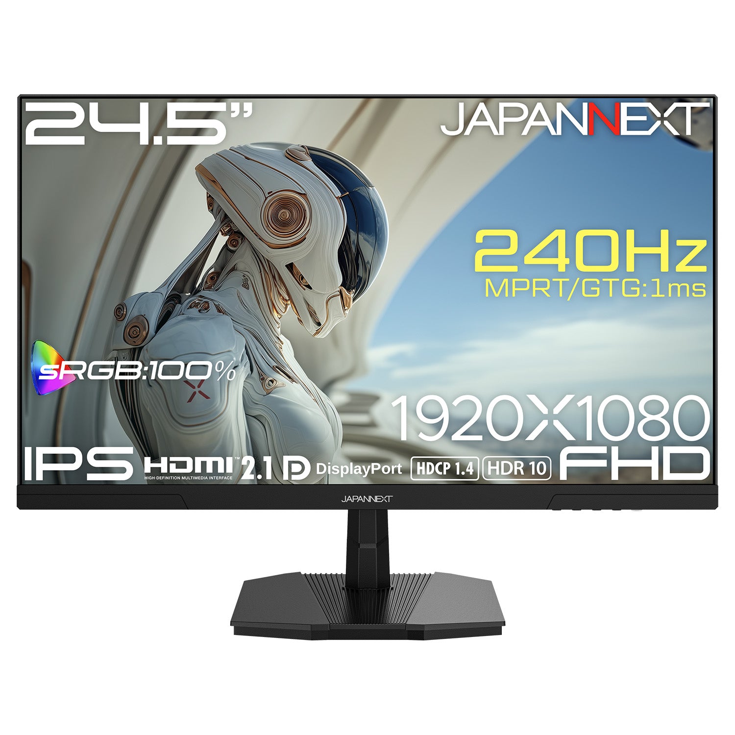大富豪さん専用 ECサイト限定】JAPANNEXT 24.5インチ IPSパネル搭載 240Hz/1ms(GTG:OD