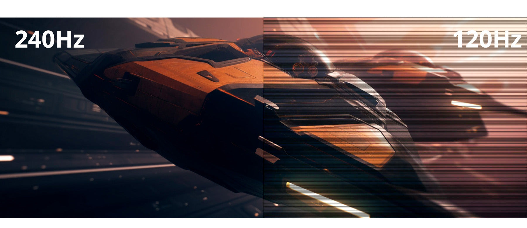 高速リフレッシュレート：240Hz 