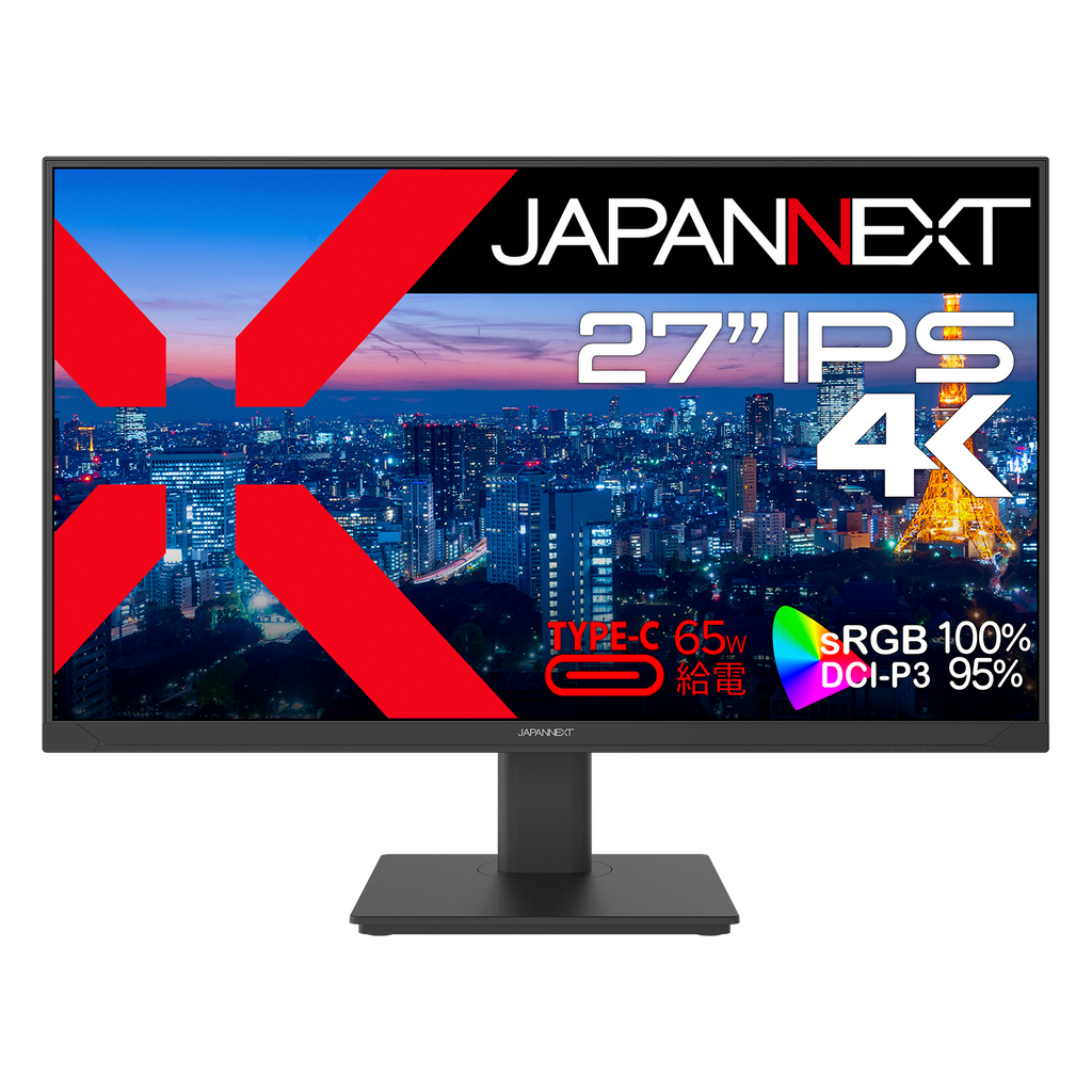 ⭐️美品⭐️ JAPANNEXT 27型 4Kモニター USB-C 65W 給電 Amazon.co.jp限定】JAPANNEXT 27インチ IPSパネル搭載 4K