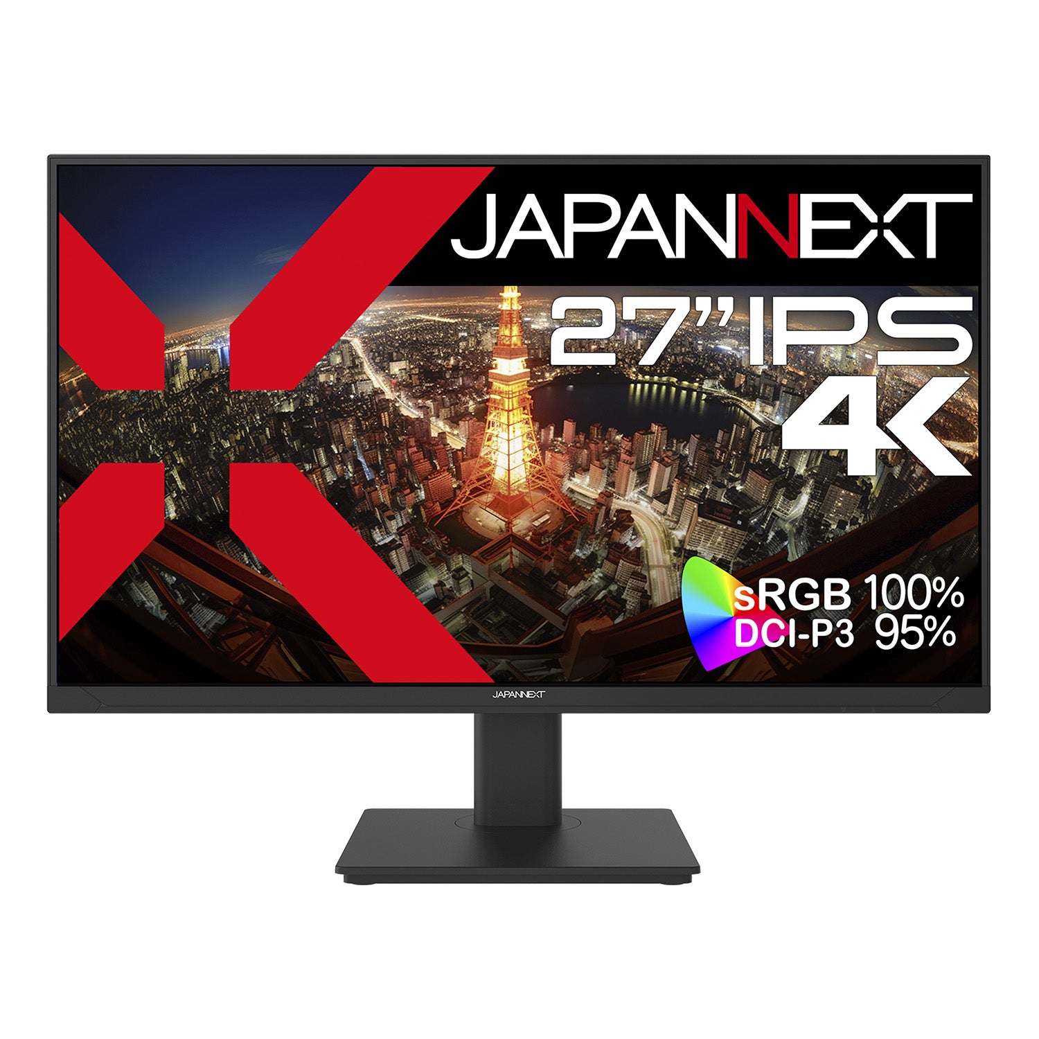 Amazon.co.jp限定】JAPANNEXT 27インチ IPSパネル搭載 4K(3840x2160)解像度 液晶モニター JN-i2710U  HDMI DP HDR sRGB:100% DCI-P3:95% PBP/PIP